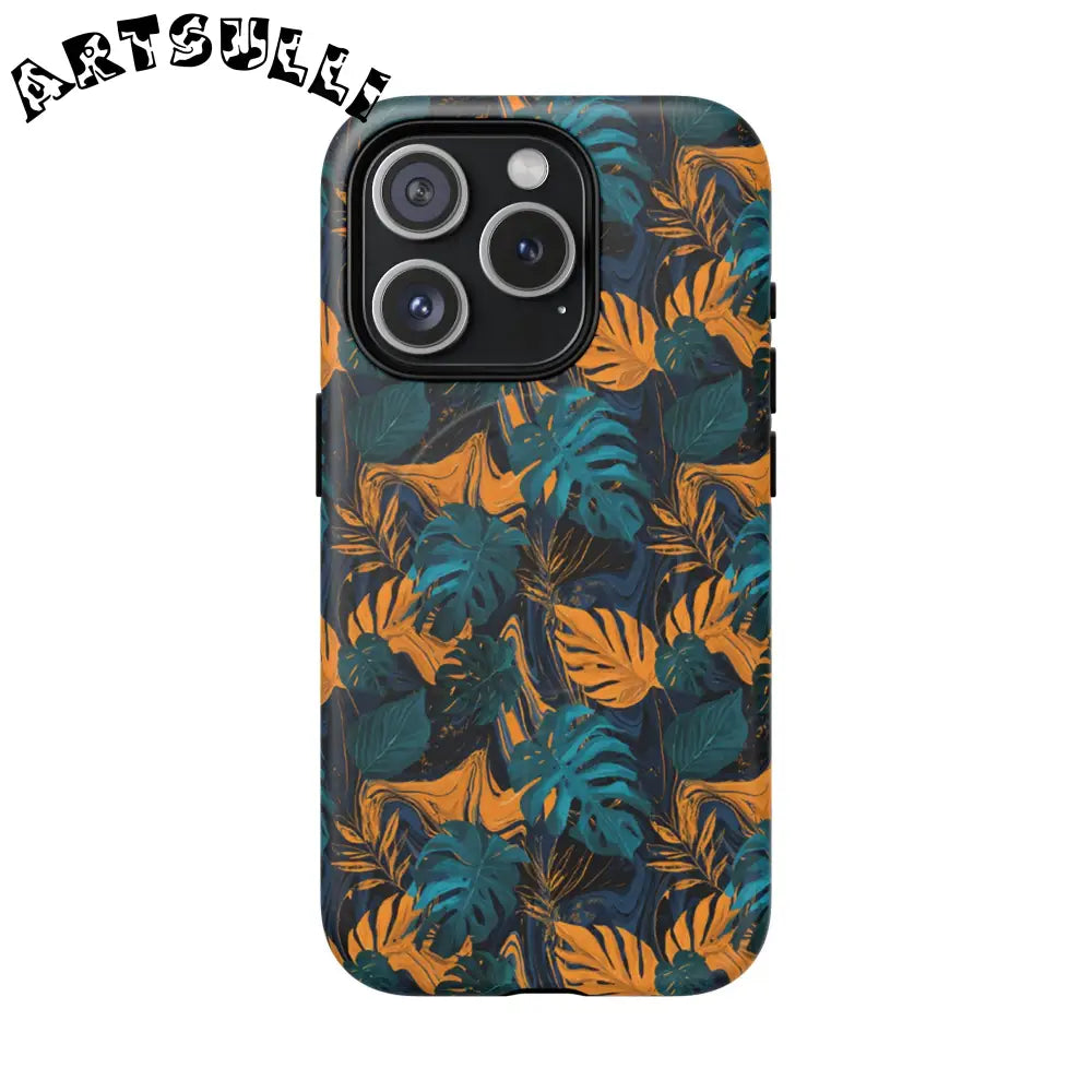 Tropical Leaf MagSafe Phone Case, Artsulli - Art is Long, Life is Short, Phone Case, Size, iPhone 15 Pro, Surface, Matte, , , 31673135654340397763