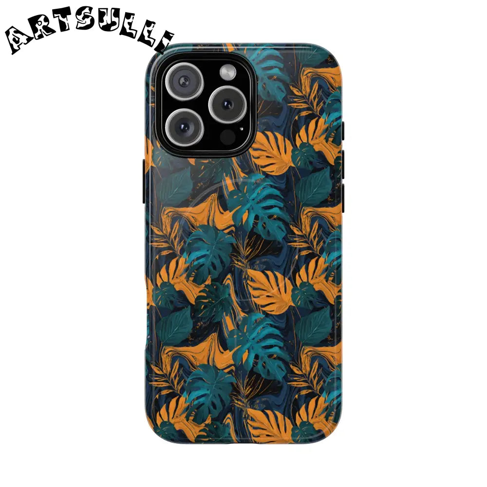 Tropical Leaf MagSafe Phone Case, Artsulli - Art is Long, Life is Short, Phone Case, Size, iPhone 16 Pro Max, Surface, Glossy, , , 13252733184055937334