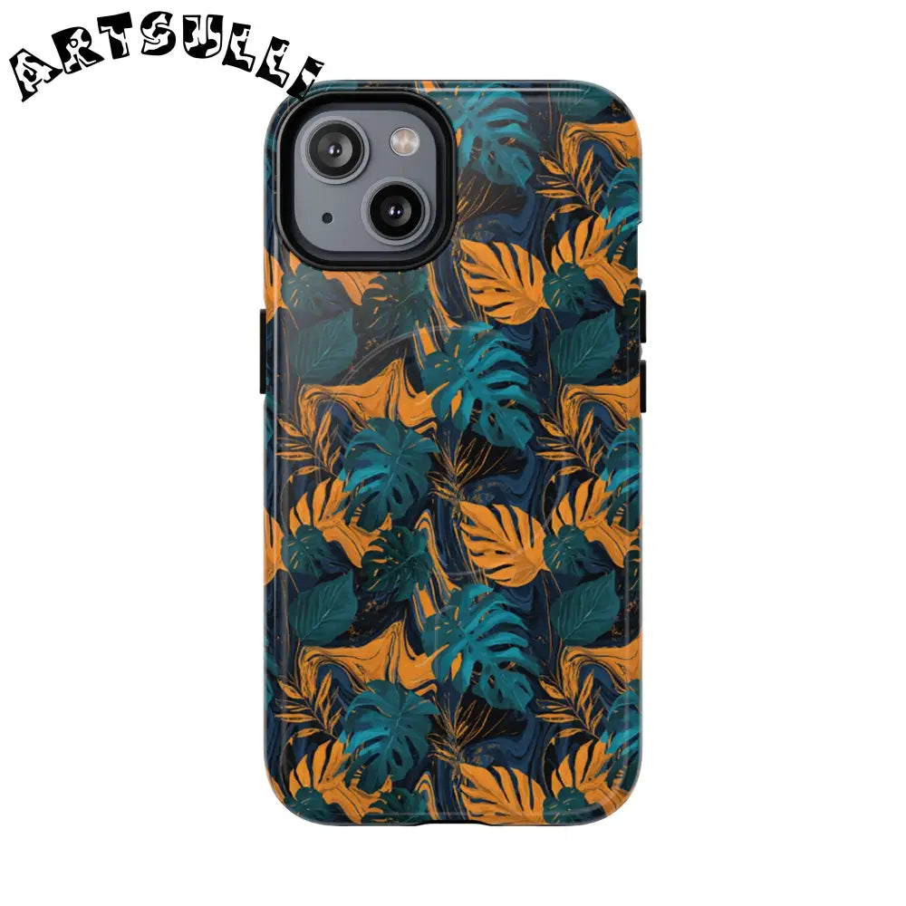 Tropical Leaf MagSafe Phone Case, Artsulli - Art is Long, Life is Short, Phone Case, Size, iPhone 14, Surface, Glossy, , , 21109733283616934241