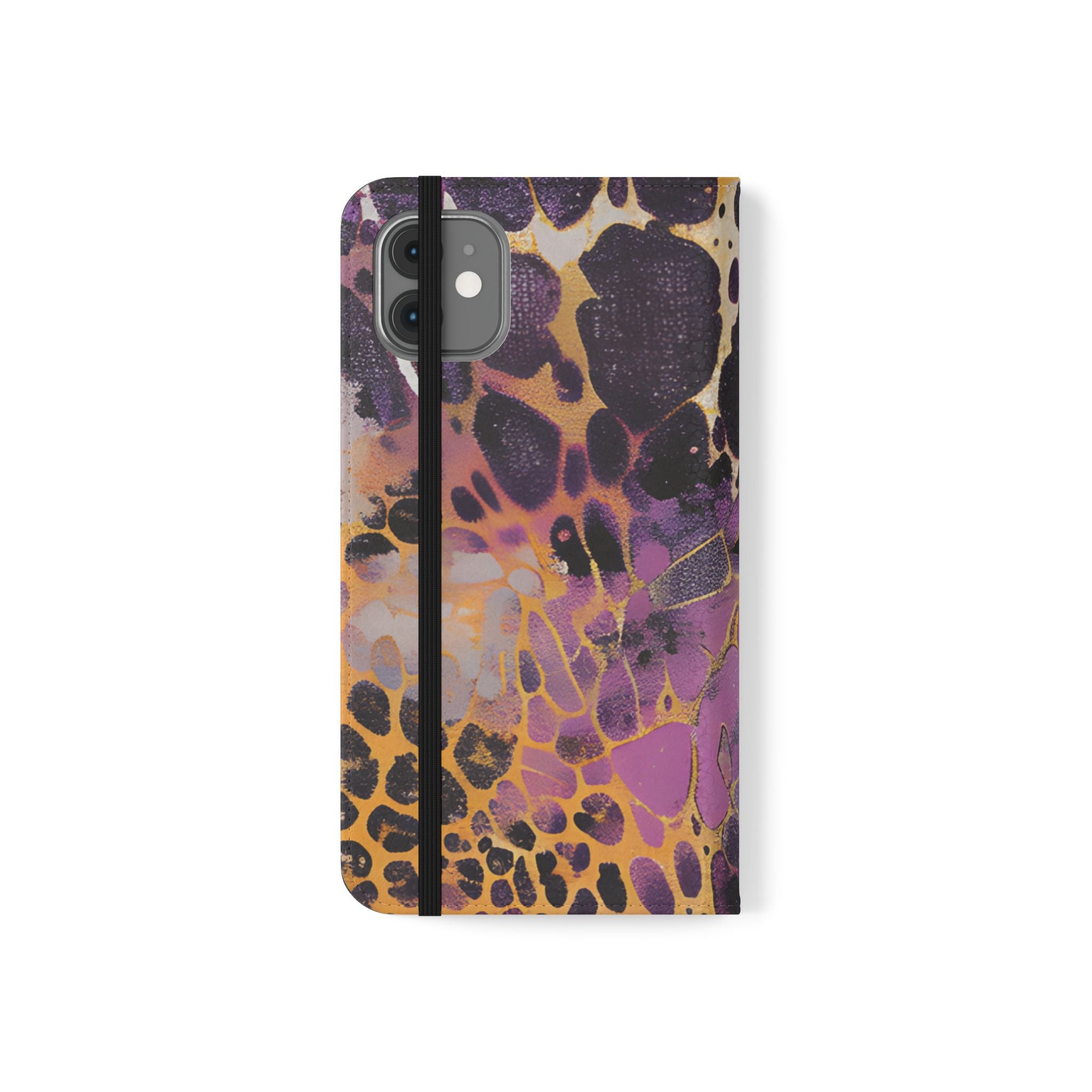Vibrant Abstract Art Flip Cases, Artsulli - Art is Long, Life is Short, Phone Case, , , , , , ,