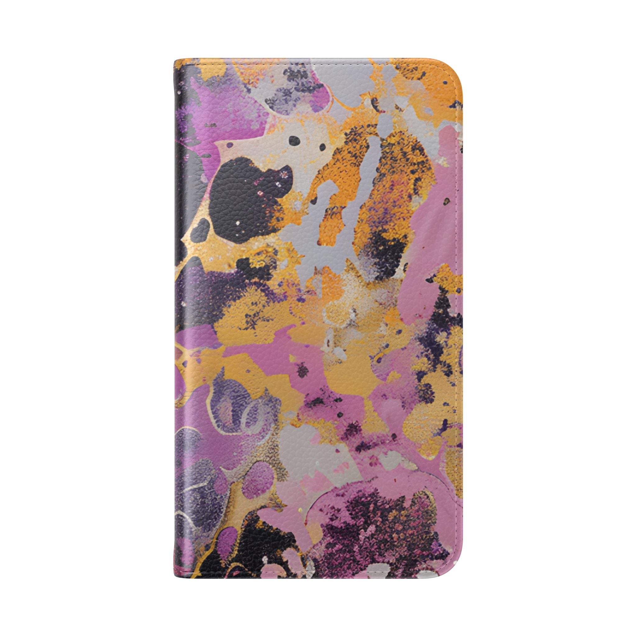 Vibrant Abstract Art Flip Cases, Artsulli - Art is Long, Life is Short, Phone Case, , , , , , ,