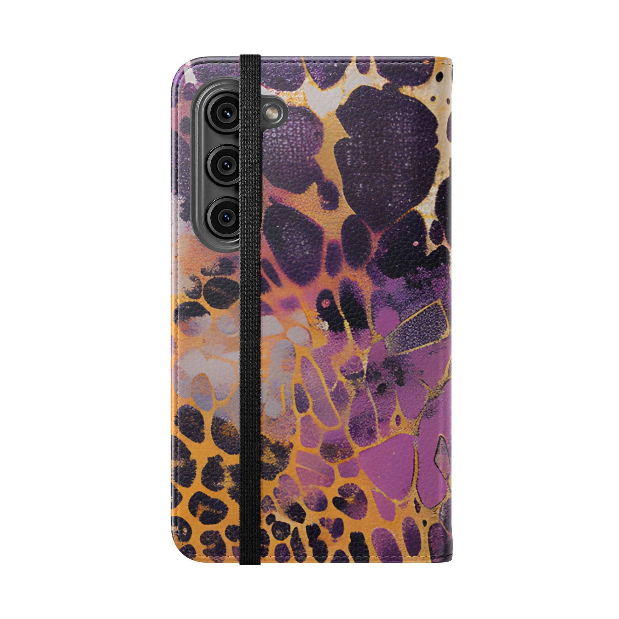 Vibrant Abstract Art Flip Cases, Artsulli - Art is Long, Life is Short, Phone Case, , , , , , ,