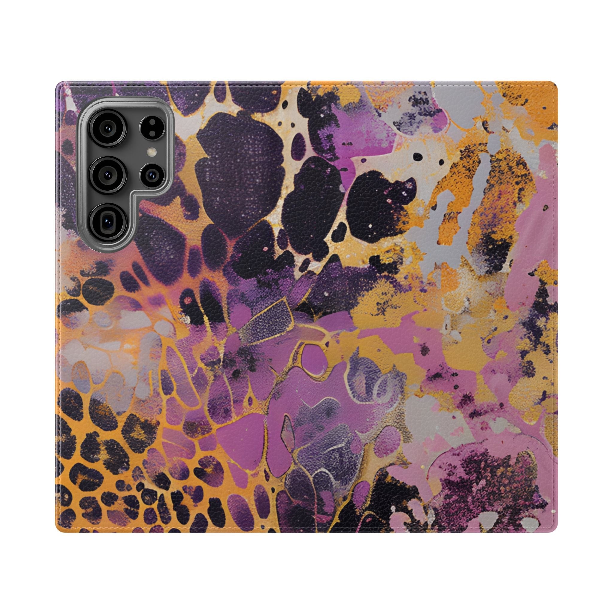 Vibrant Abstract Art Flip Cases, Artsulli - Art is Long, Life is Short, Phone Case, Size, Samsung Galaxy S23 Ultra, , , , , 26370421447855764981