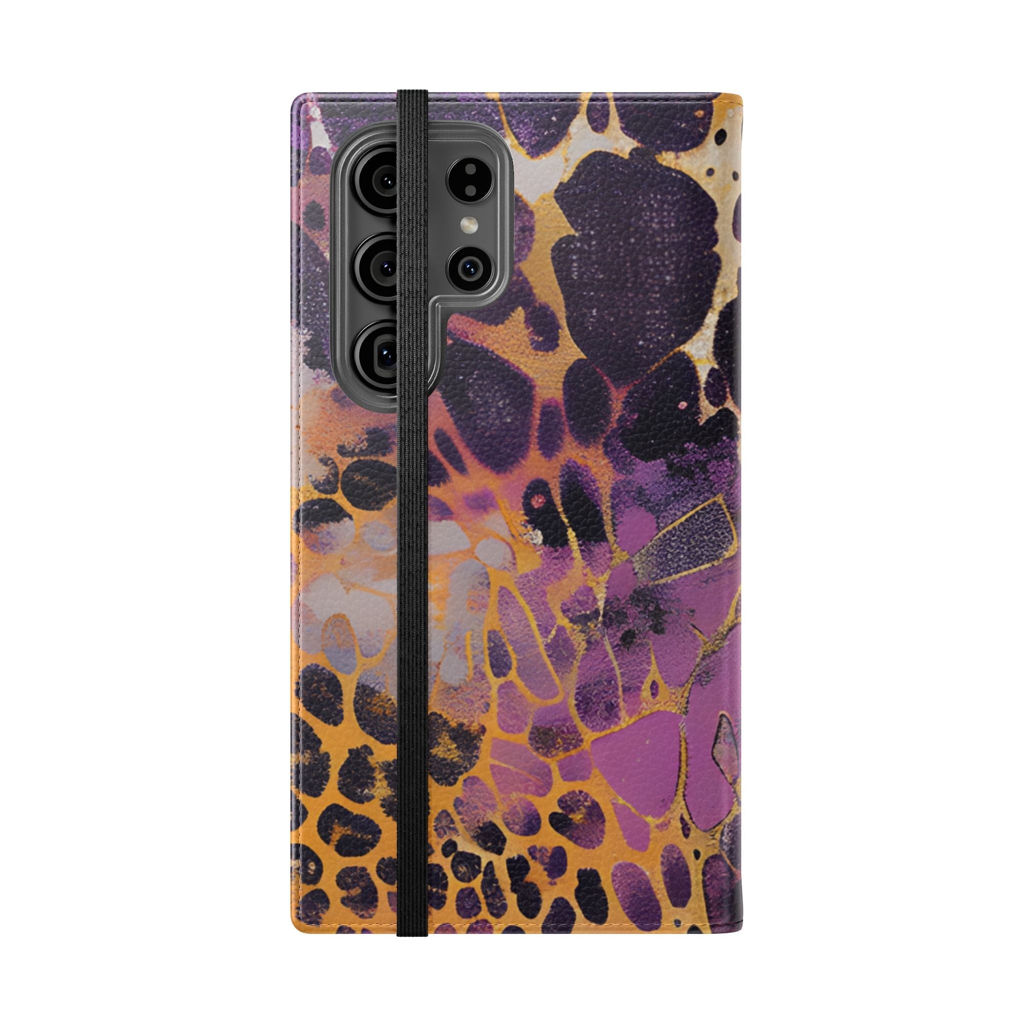 Vibrant Abstract Art Flip Cases, Artsulli - Art is Long, Life is Short, Phone Case, , , , , , ,