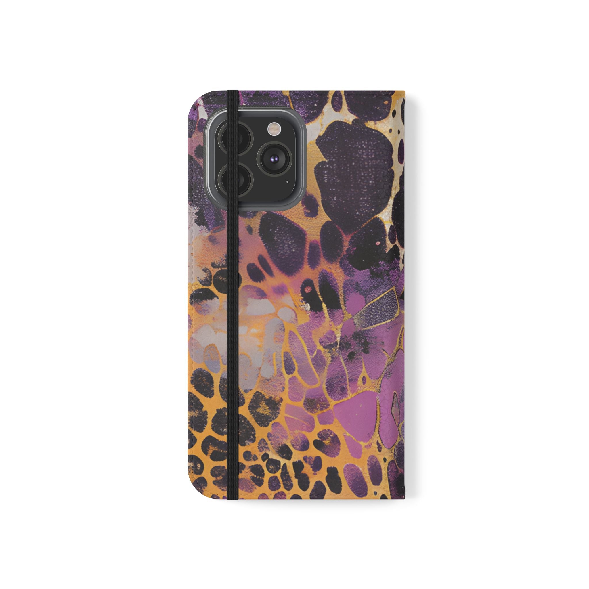 Vibrant Abstract Art Flip Cases, Artsulli - Art is Long, Life is Short, Phone Case, , , , , , ,