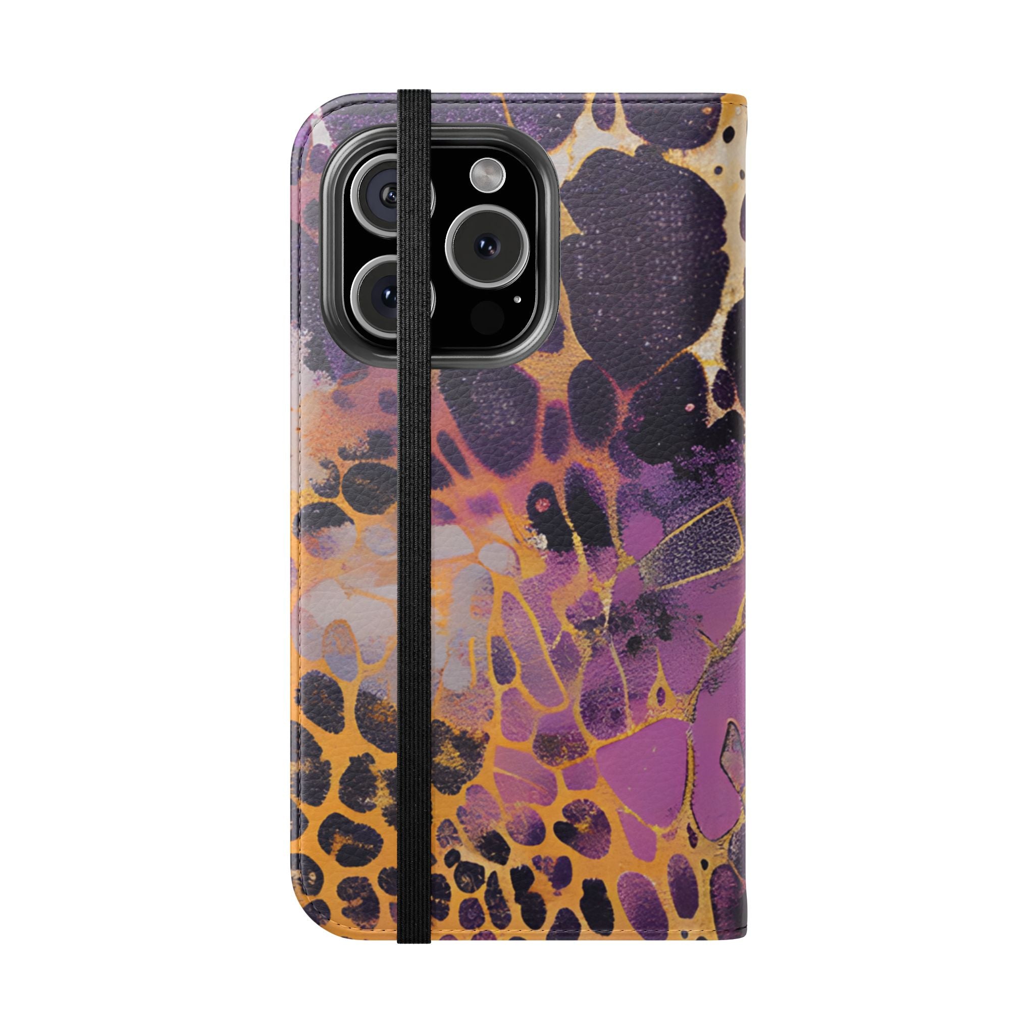 Vibrant Abstract Art Flip Cases, Artsulli - Art is Long, Life is Short, Phone Case, , , , , , ,