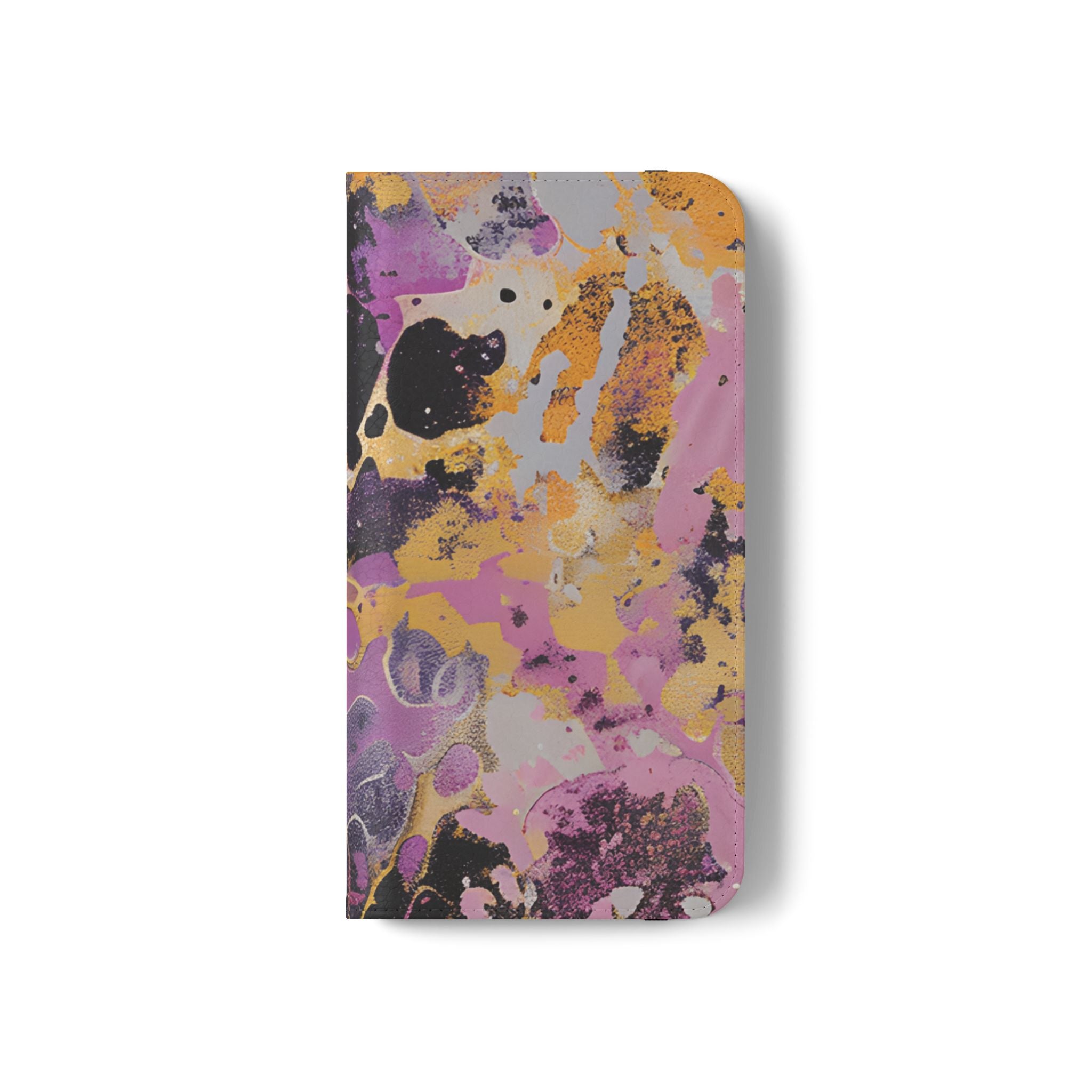 Vibrant Abstract Art Flip Cases, Artsulli - Art is Long, Life is Short, Phone Case, , , , , , ,