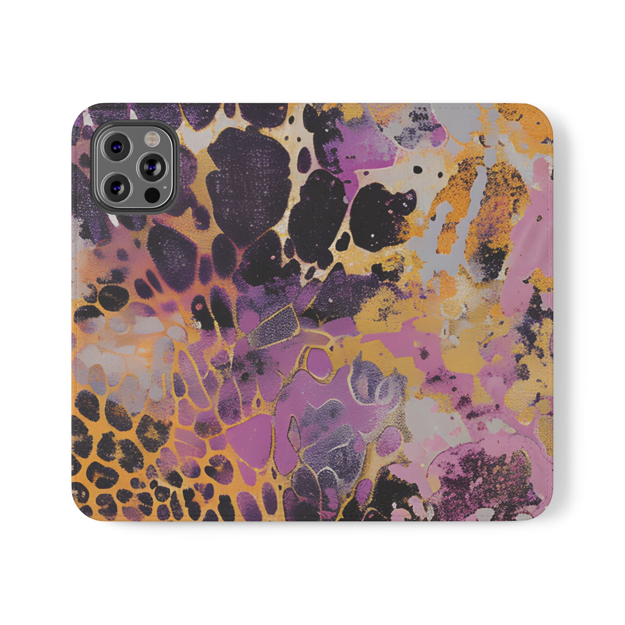 Vibrant Abstract Art Flip Cases, Artsulli - Art is Long, Life is Short, Phone Case, Size, iPhone 12 Pro, , , , , 99045327701125391533