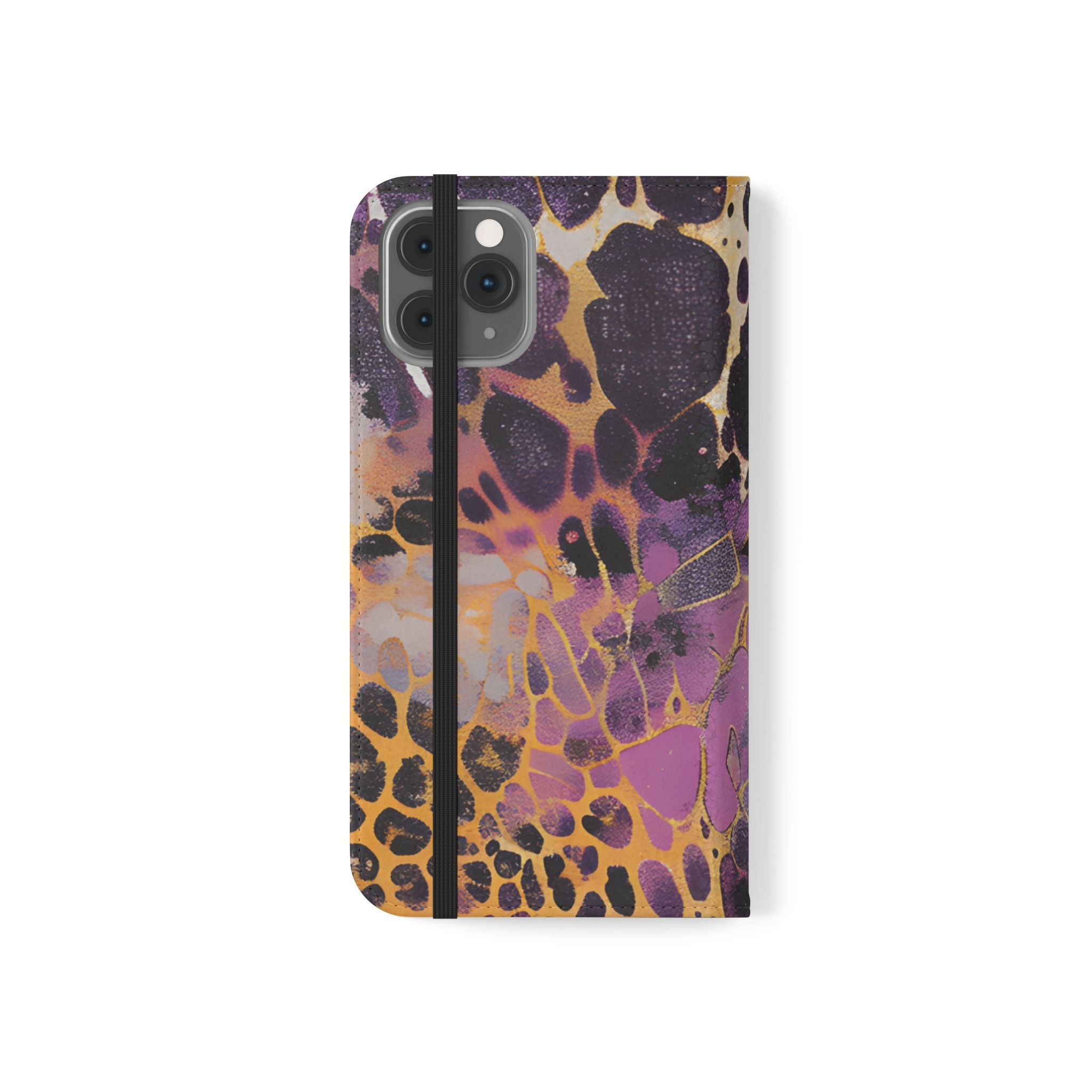 Vibrant Abstract Art Flip Cases, Artsulli - Art is Long, Life is Short, Phone Case, , , , , , ,