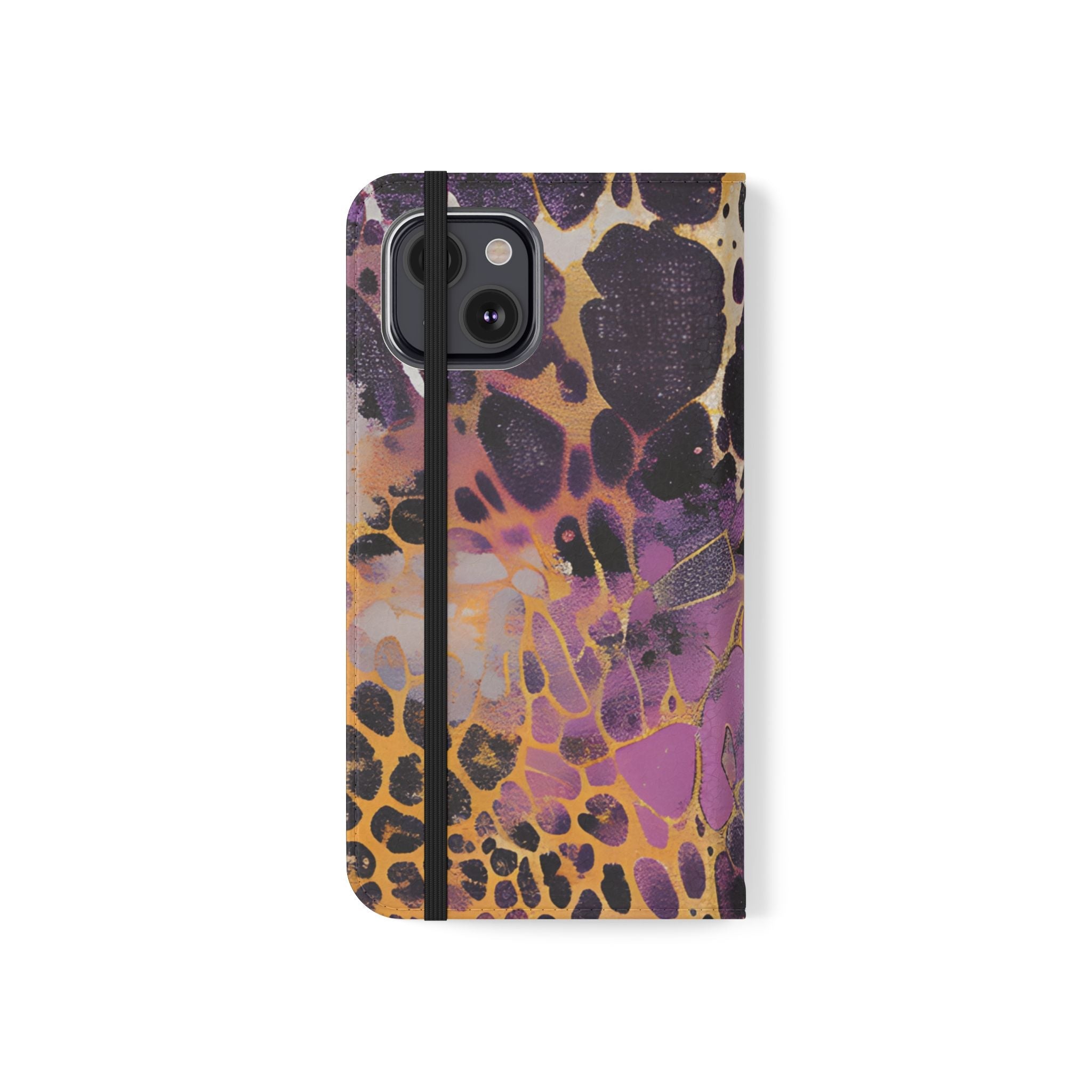 Vibrant Abstract Art Flip Cases, Artsulli - Art is Long, Life is Short, Phone Case, , , , , , ,