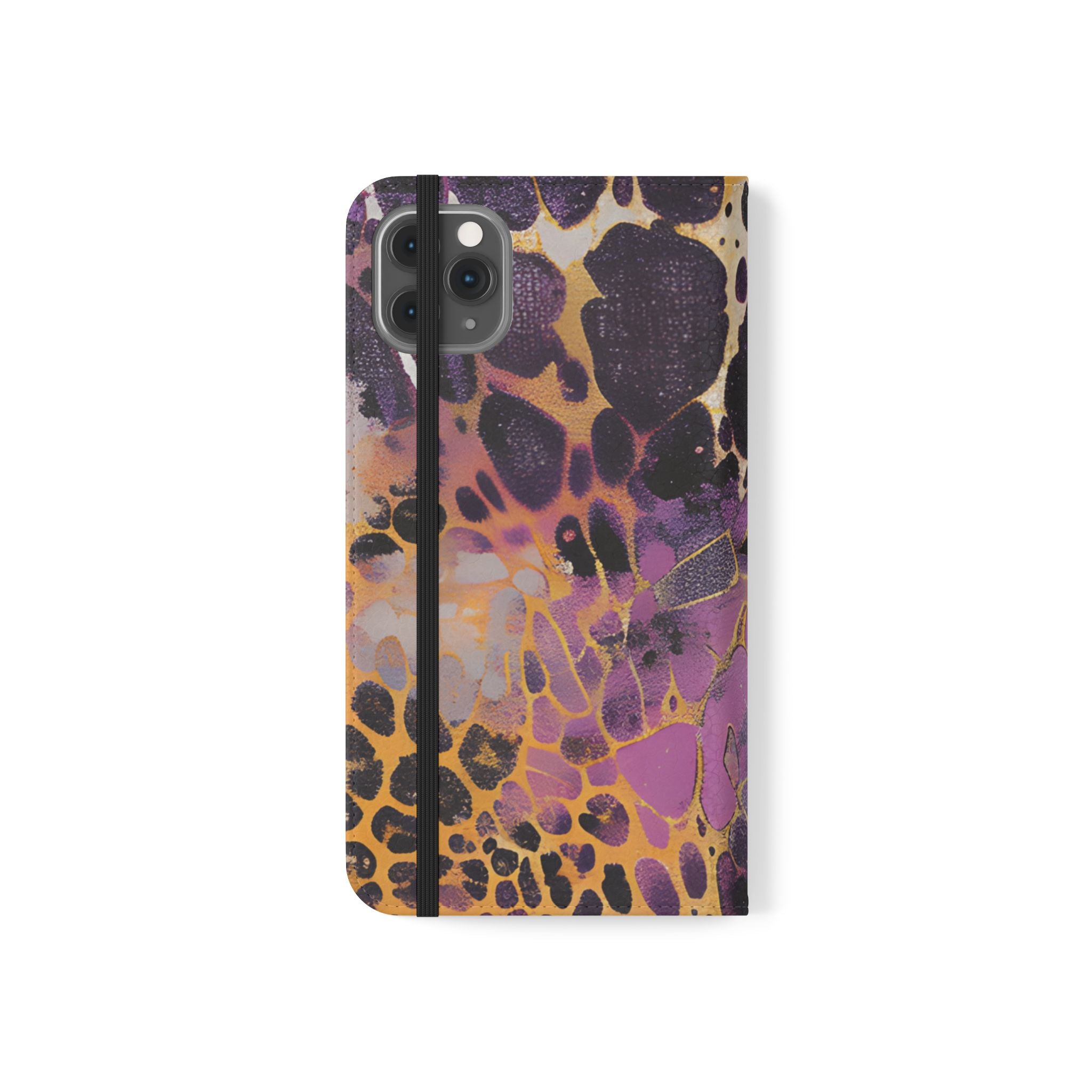 Vibrant Abstract Art Flip Cases, Artsulli - Art is Long, Life is Short, Phone Case, , , , , , ,