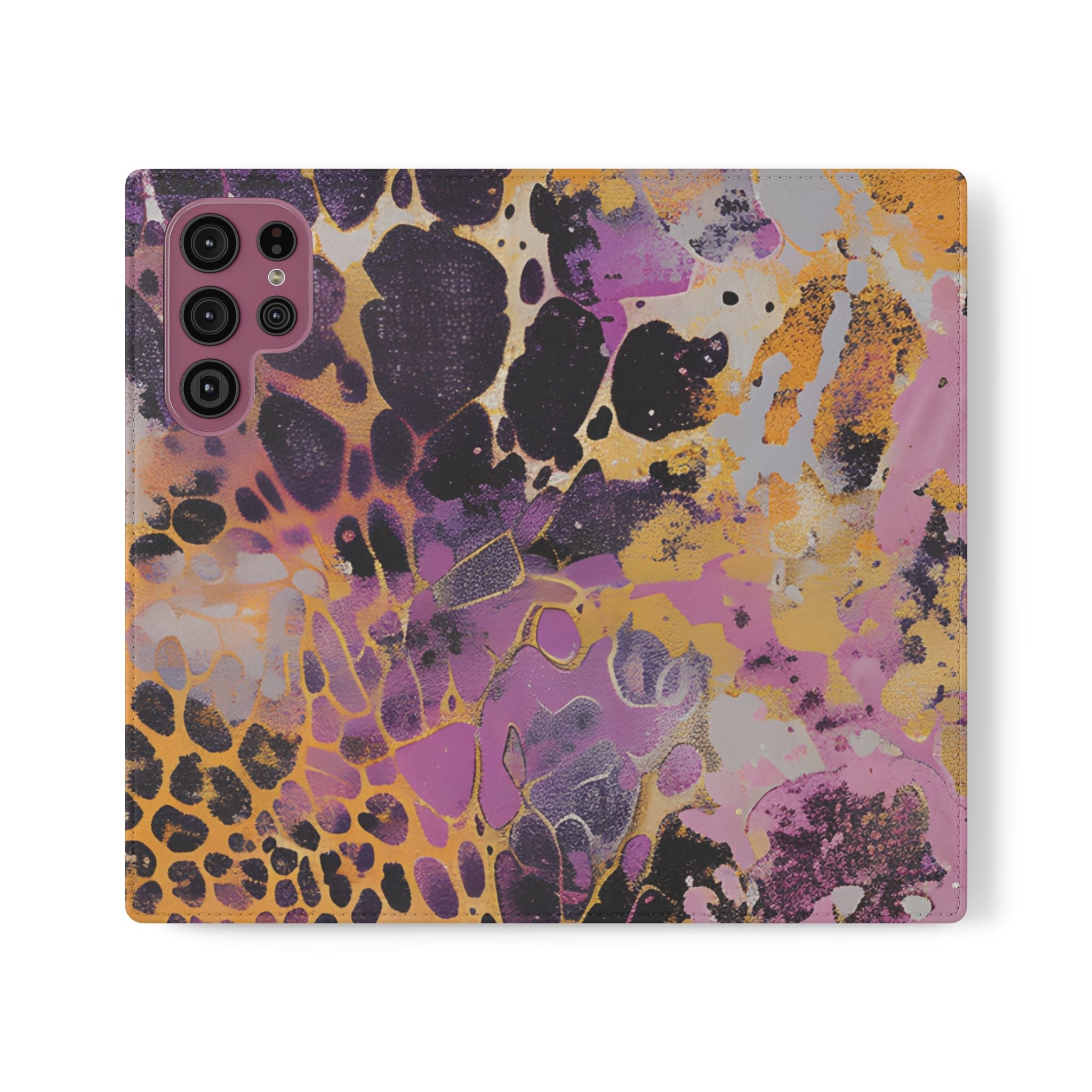 Vibrant Abstract Art Flip Cases, Artsulli - Art is Long, Life is Short, Phone Case, Size, Samsung Galaxy S22 Ultra, , , , , 68205576800948638914