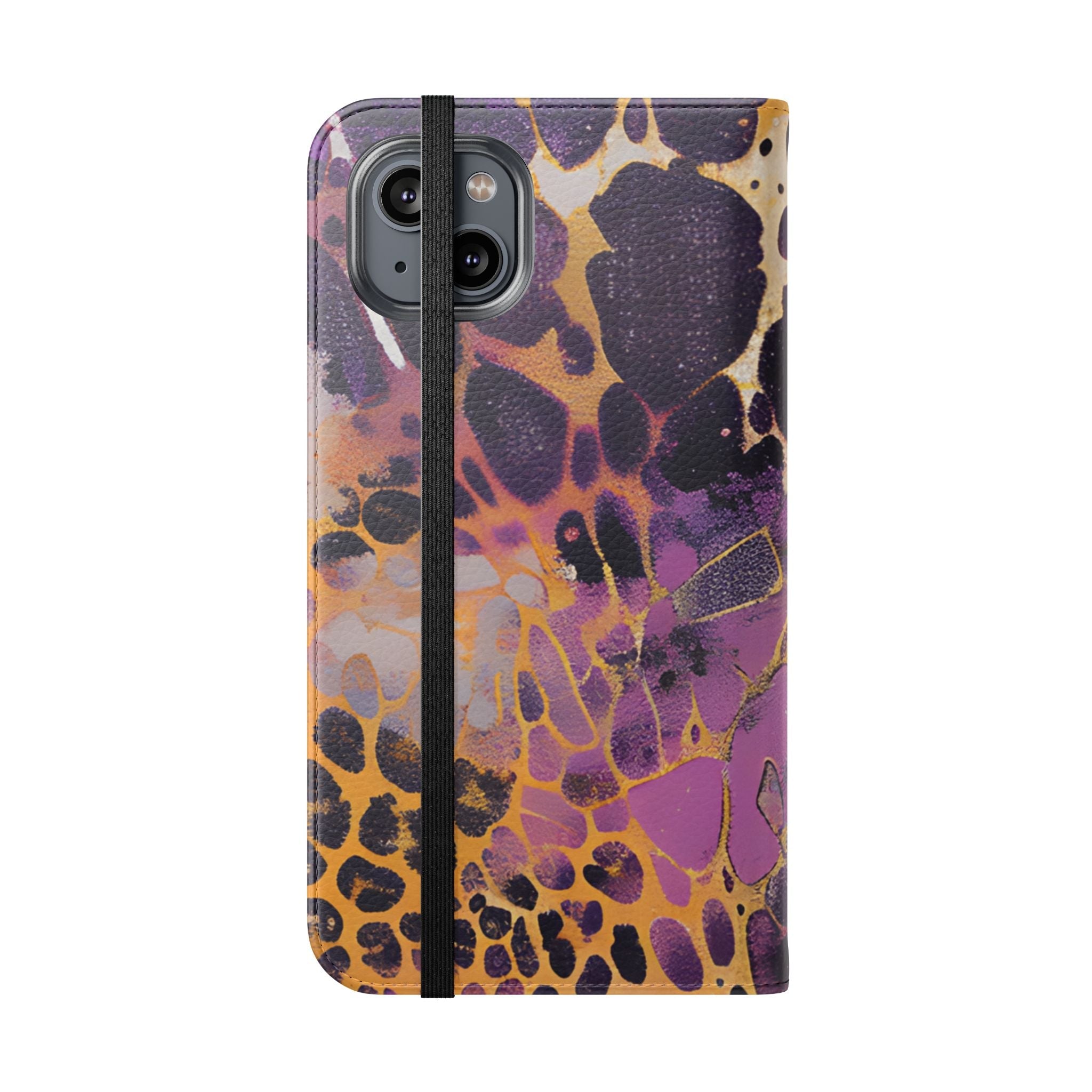 Vibrant Abstract Art Flip Cases, Artsulli - Art is Long, Life is Short, Phone Case, , , , , , ,