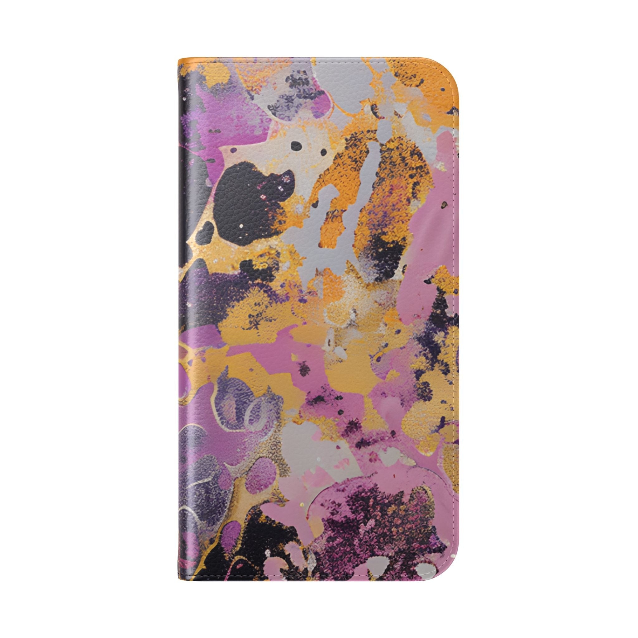 Vibrant Abstract Art Flip Cases, Artsulli - Art is Long, Life is Short, Phone Case, , , , , , ,