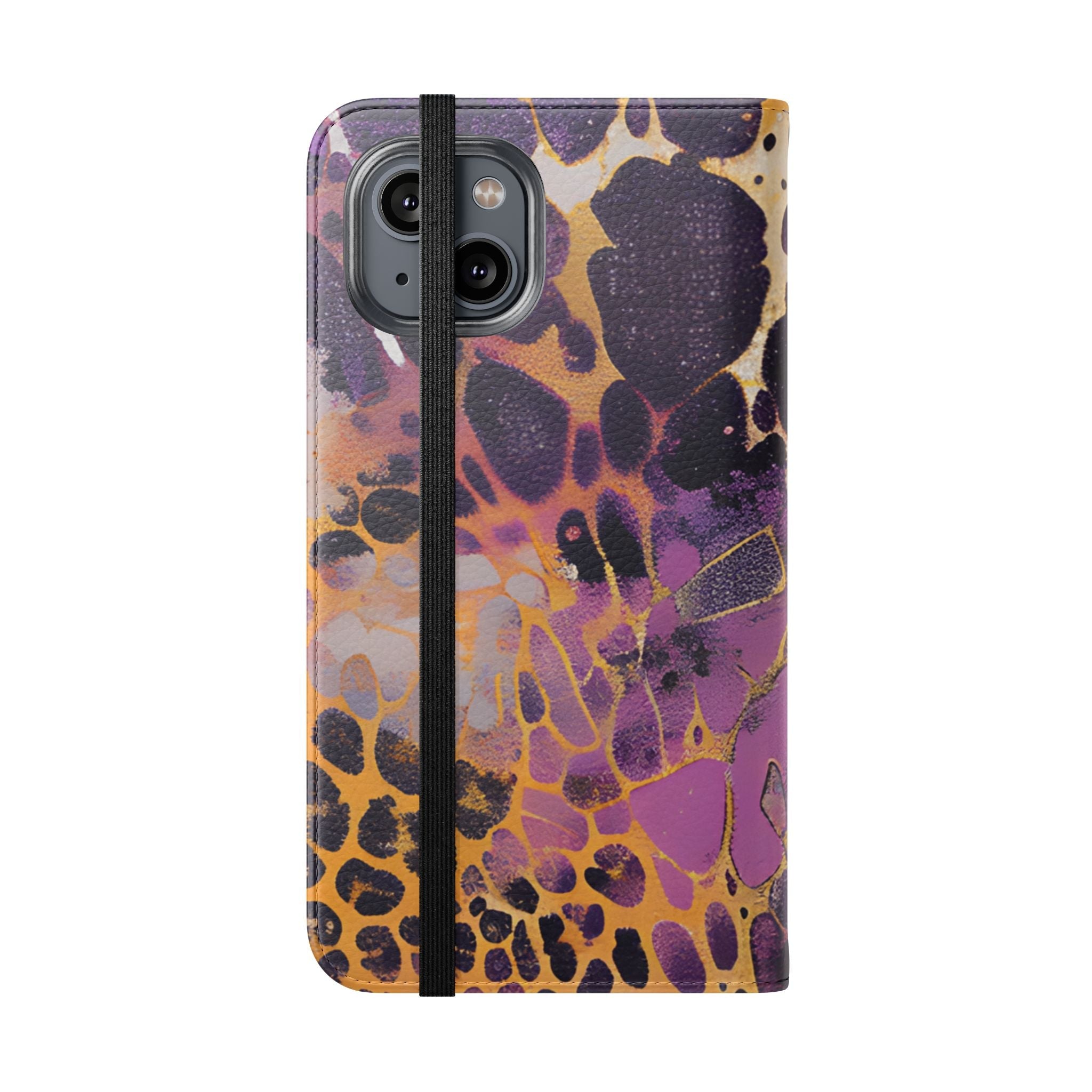 Vibrant Abstract Art Flip Cases, Artsulli - Art is Long, Life is Short, Phone Case, , , , , , ,