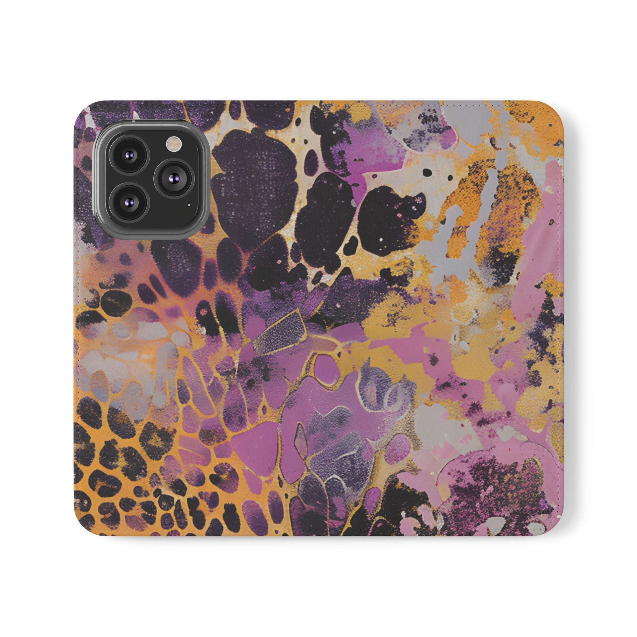 Vibrant Abstract Art Flip Cases, Artsulli - Art is Long, Life is Short, Phone Case, Size, iPhone 13 Pro, , , , , 66244555049592003091