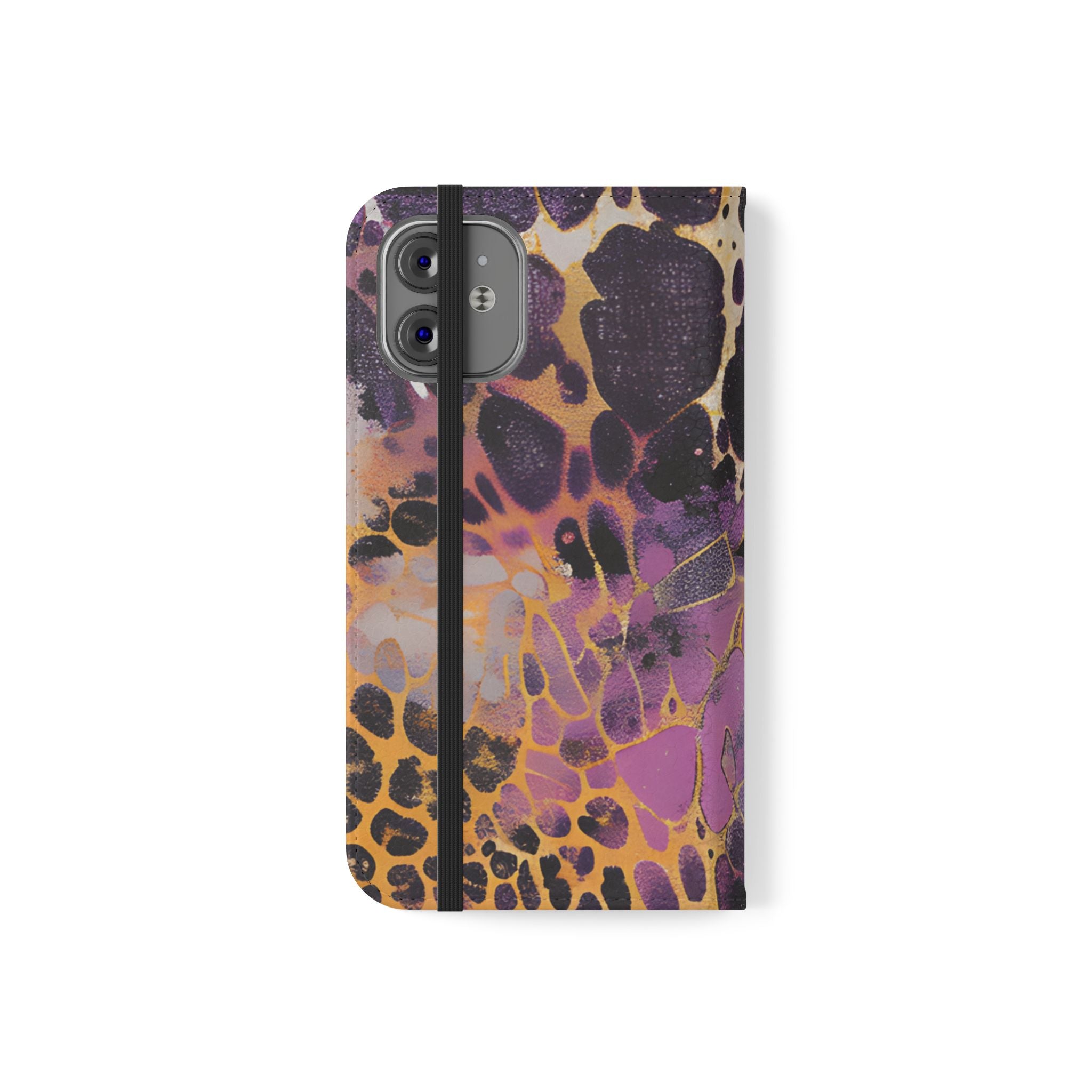 Vibrant Abstract Art Flip Cases, Artsulli - Art is Long, Life is Short, Phone Case, , , , , , ,