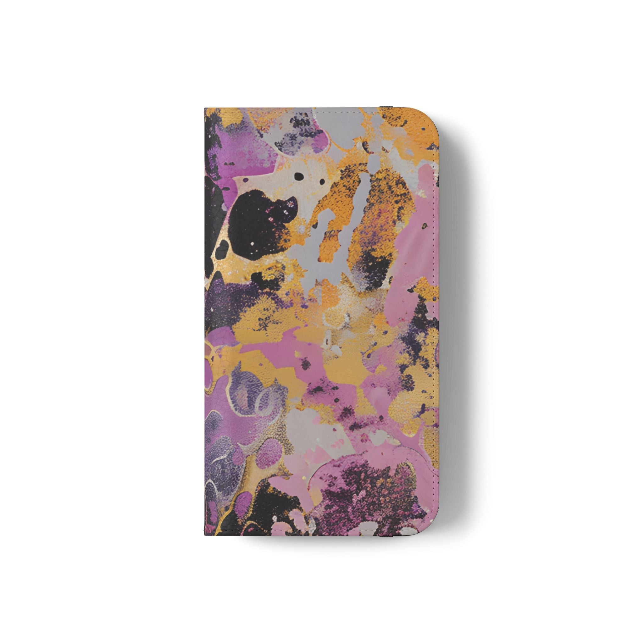 Vibrant Abstract Art Flip Cases, Artsulli - Art is Long, Life is Short, Phone Case, , , , , , ,