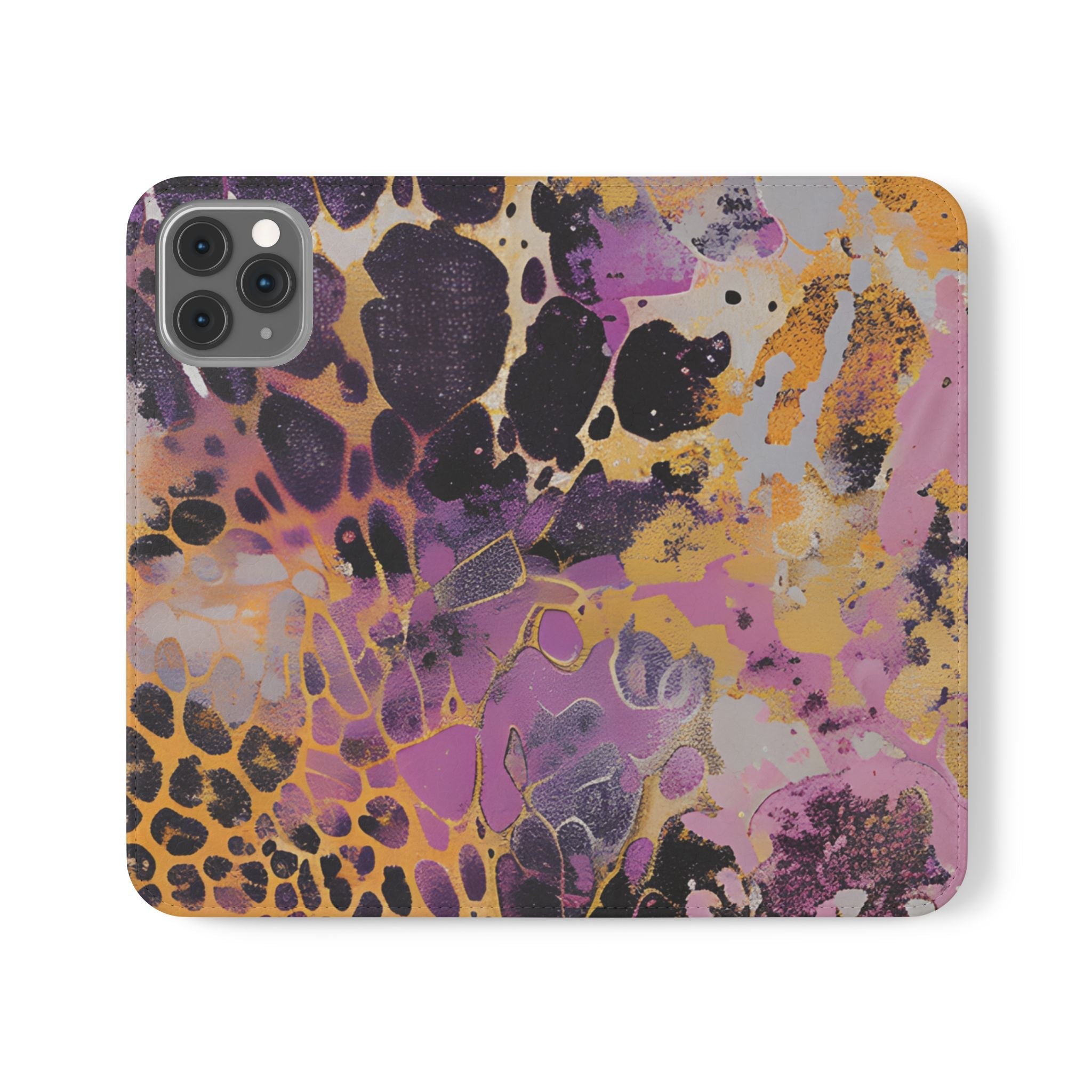 Vibrant Abstract Art Flip Cases, Artsulli - Art is Long, Life is Short, Phone Case, Size, iPhone 11 Pro, , , , , 32615496916677682170
