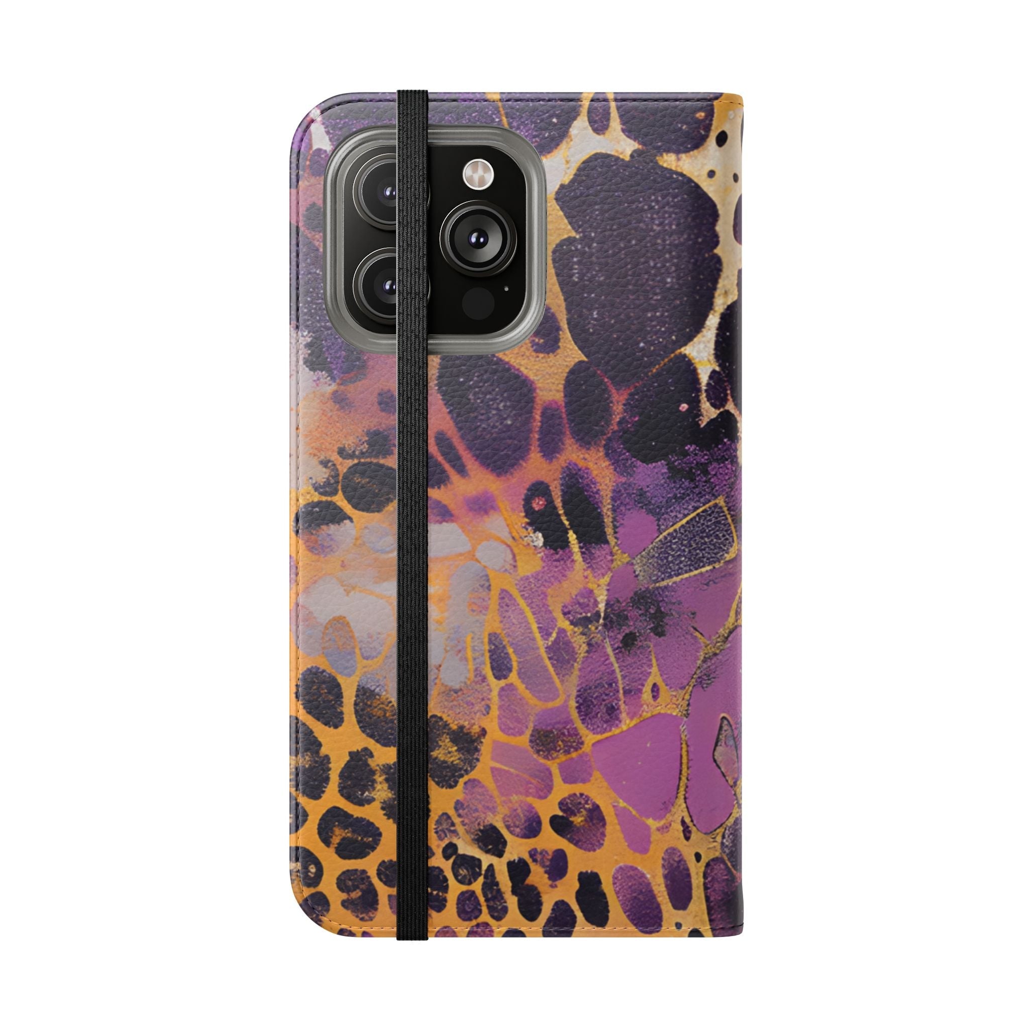 Vibrant Abstract Art Flip Cases, Artsulli - Art is Long, Life is Short, Phone Case, , , , , , ,