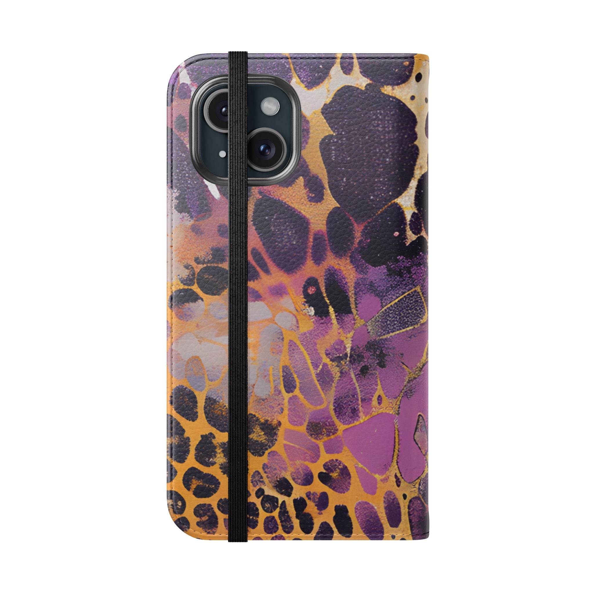 Vibrant Abstract Art Flip Cases, Artsulli - Art is Long, Life is Short, Phone Case, , , , , , ,
