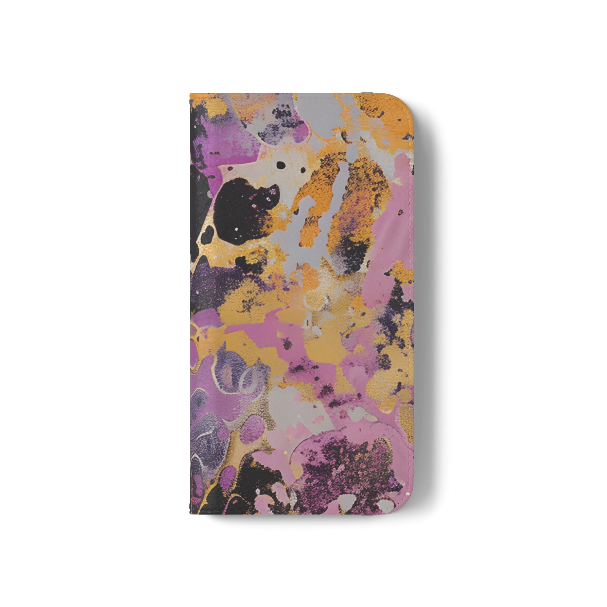 Vibrant Abstract Art Flip Cases, Artsulli - Art is Long, Life is Short, Phone Case, , , , , , ,