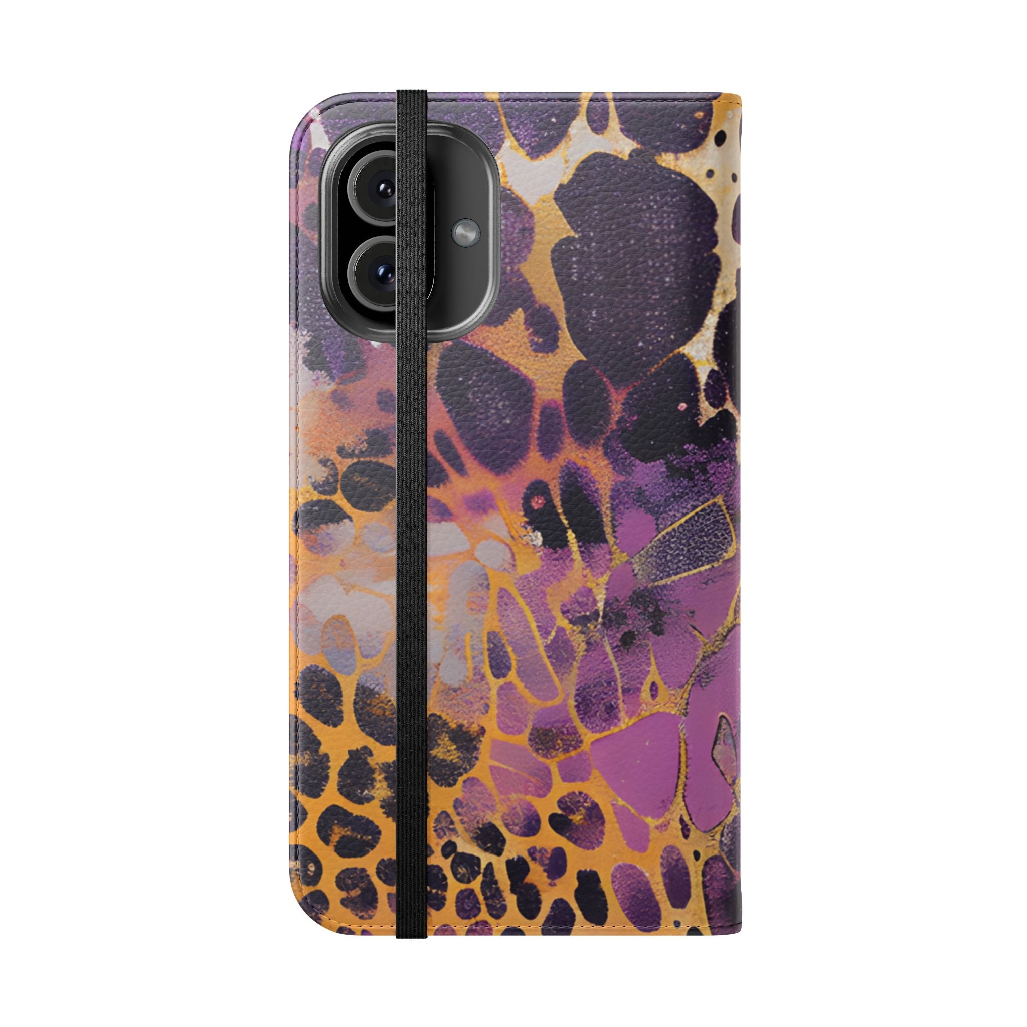 Vibrant Abstract Art Flip Cases, Artsulli - Art is Long, Life is Short, Phone Case, , , , , , ,