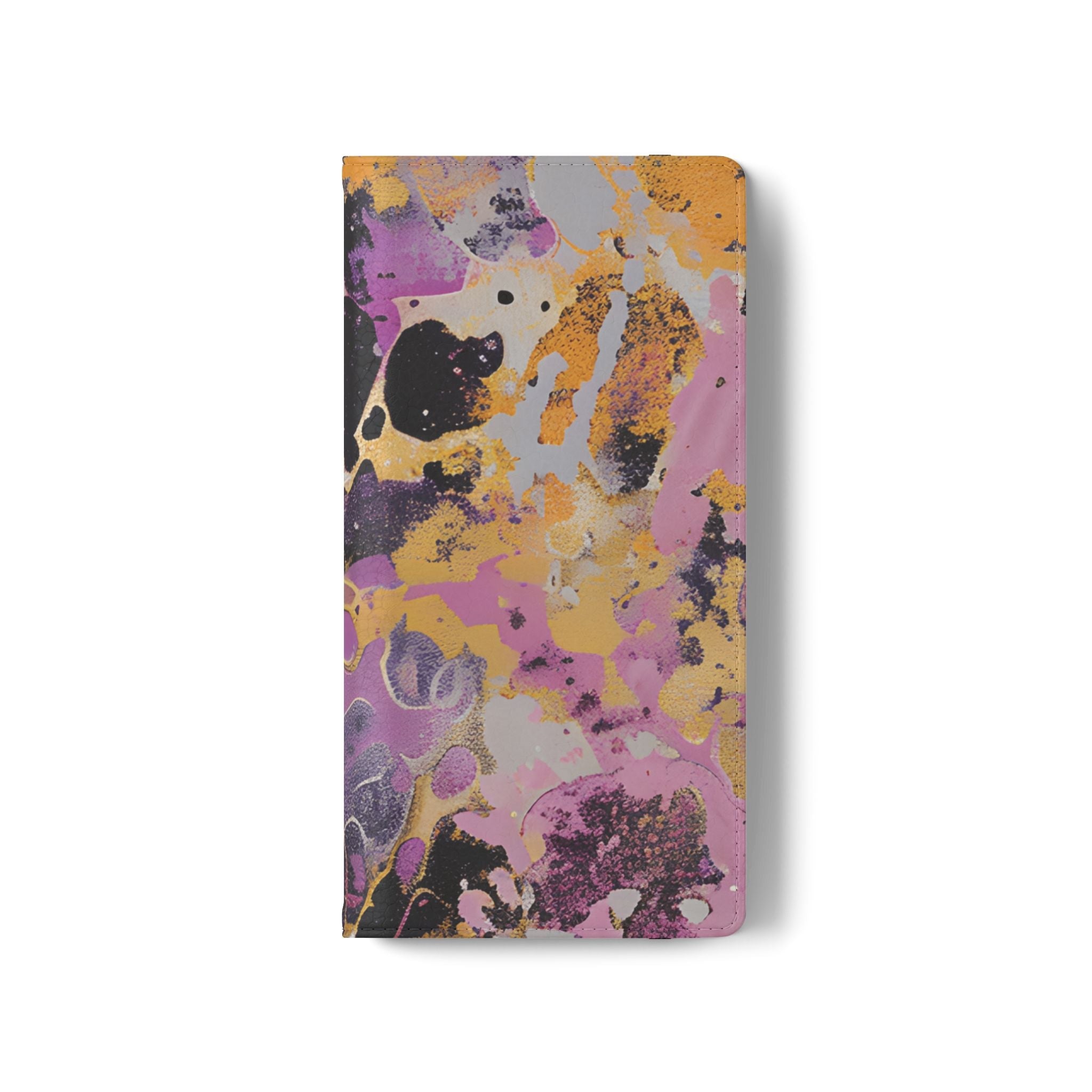 Vibrant Abstract Art Flip Cases, Artsulli - Art is Long, Life is Short, Phone Case, , , , , , ,