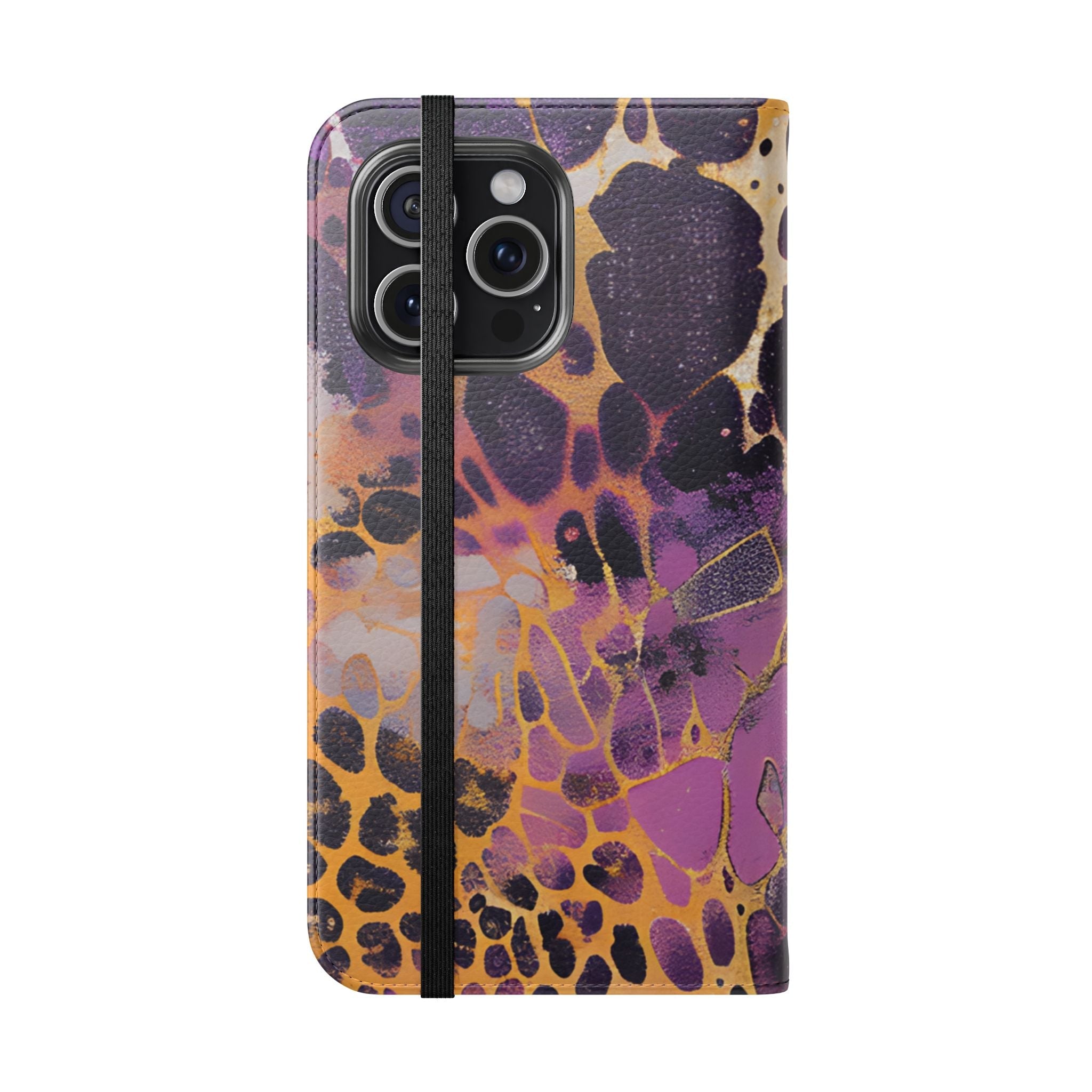 Vibrant Abstract Art Flip Cases, Artsulli - Art is Long, Life is Short, Phone Case, , , , , , ,