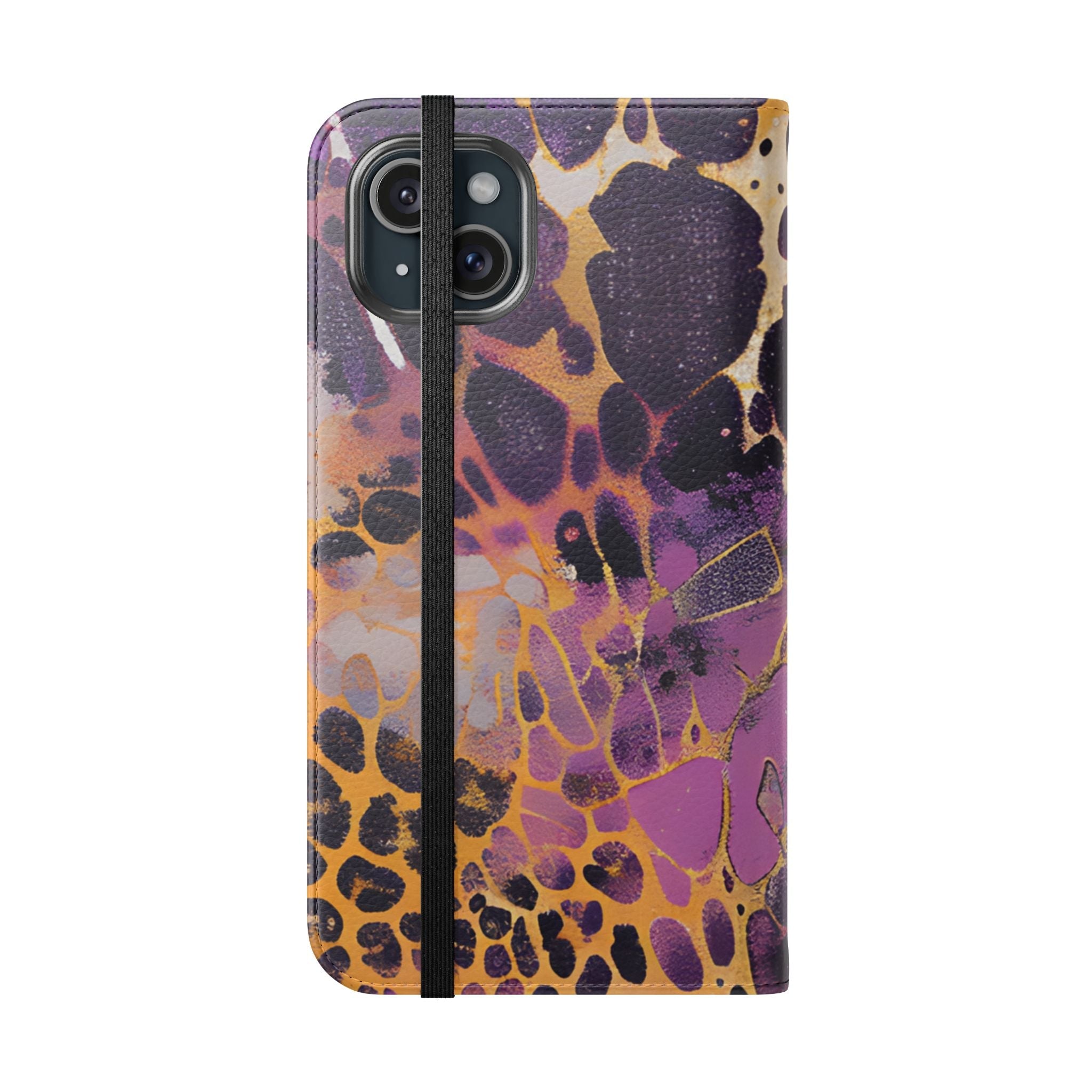Vibrant Abstract Art Flip Cases, Artsulli - Art is Long, Life is Short, Phone Case, , , , , , ,