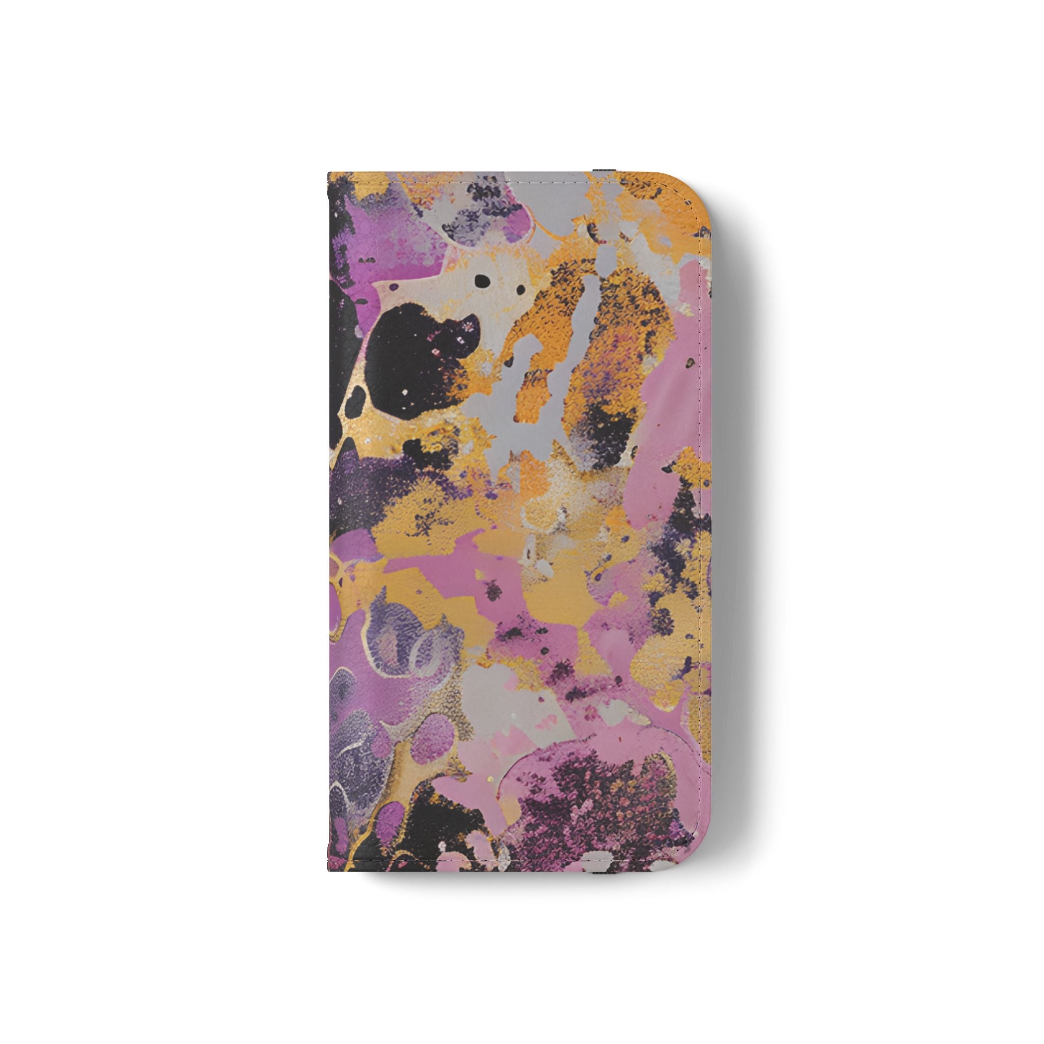 Vibrant Abstract Art Flip Cases, Artsulli - Art is Long, Life is Short, Phone Case, , , , , , ,