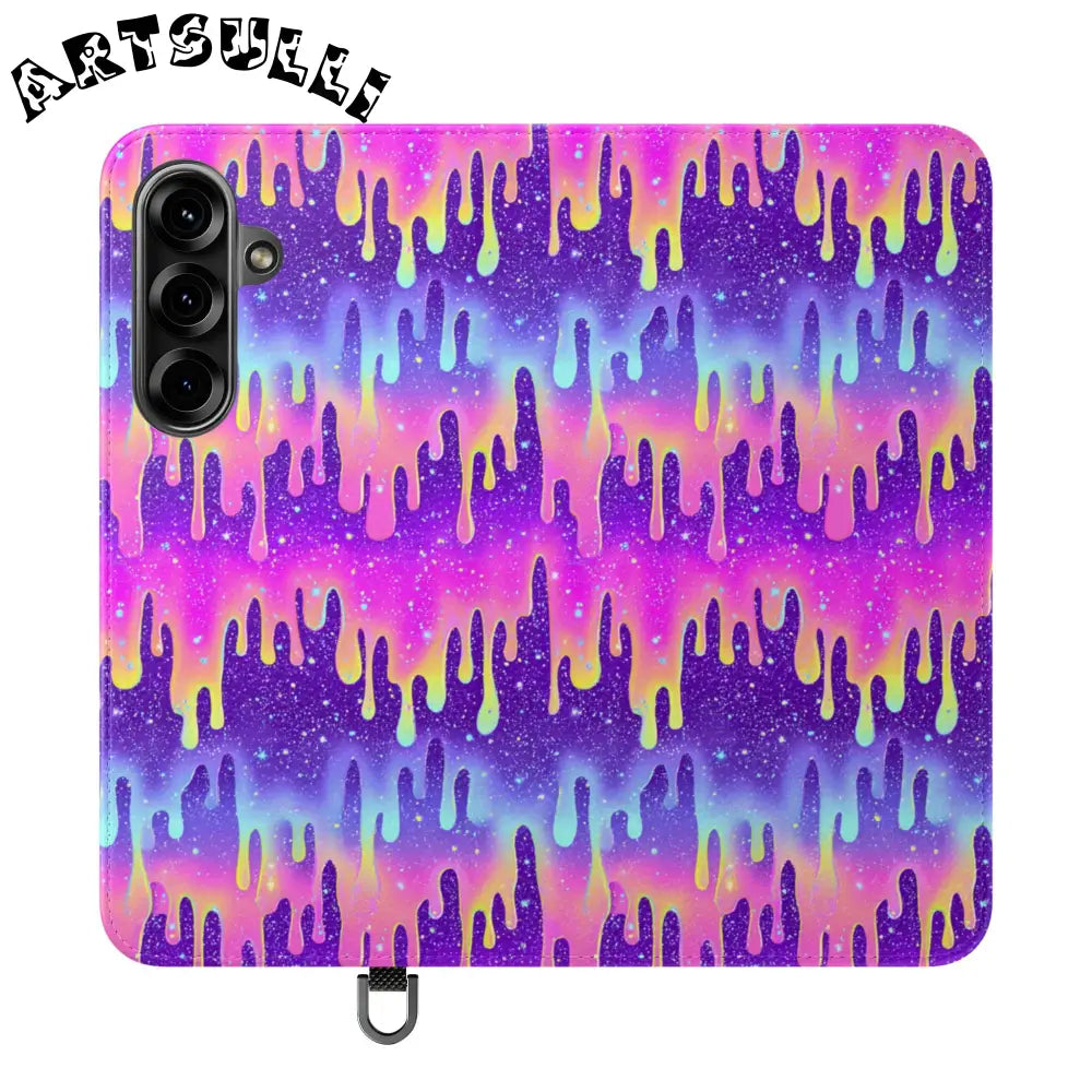 Vibrant Dripping Galaxy Flip Cases, Artsulli - Art is Long, Life is Short, Phone Case, Size, Samsung Galaxy S25 Plus, , , , , 24138567806311126613