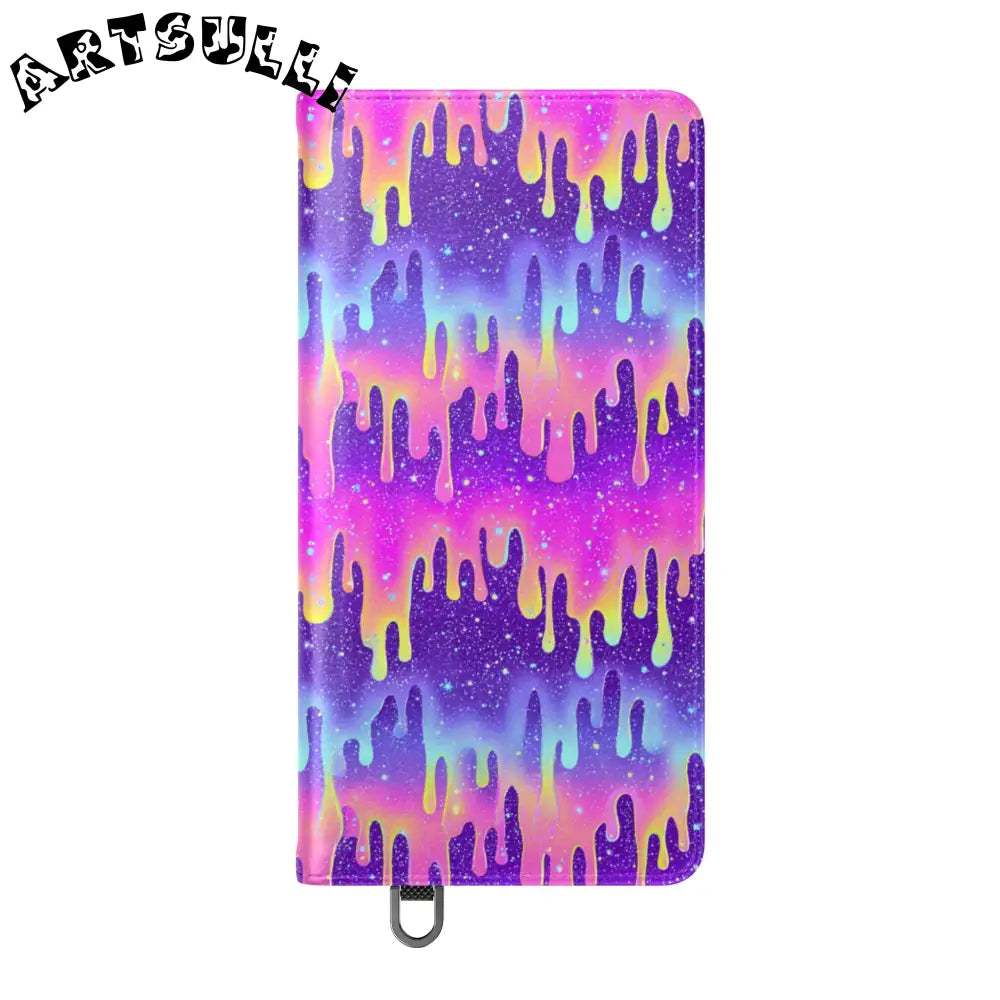 Vibrant Dripping Galaxy Flip Cases, Artsulli - Art is Long, Life is Short, Phone Case, , , , , , ,