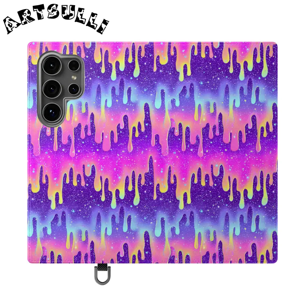 Vibrant Dripping Galaxy Flip Cases, Artsulli - Art is Long, Life is Short, Phone Case, Size, Samsung Galaxy S24 Ultra, , , , , 90456460013768266287