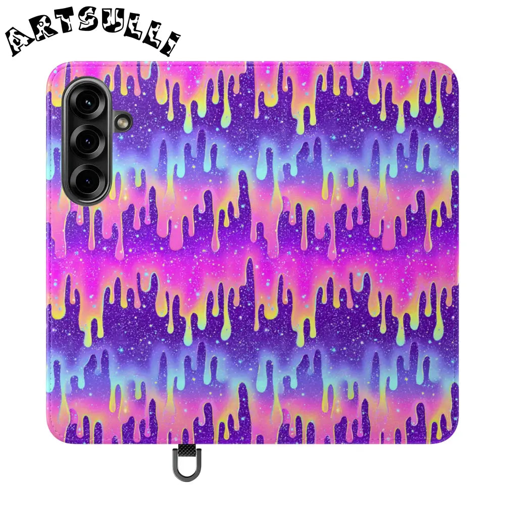 Vibrant Dripping Galaxy Flip Cases, Artsulli - Art is Long, Life is Short, Phone Case, Size, Samsung Galaxy S25, , , , , 74684663338914917973