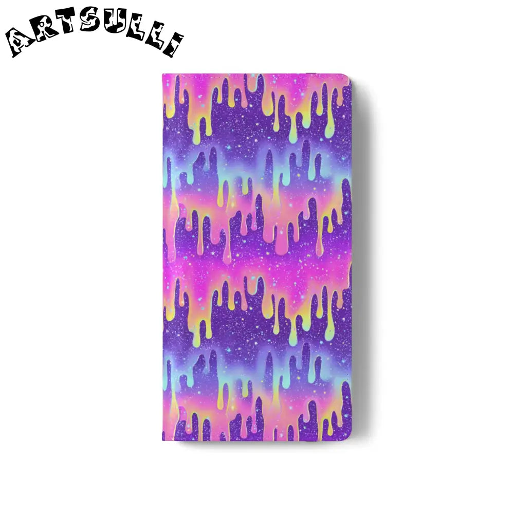 Vibrant Dripping Galaxy Flip Cases, Artsulli - Art is Long, Life is Short, Phone Case, , , , , , ,