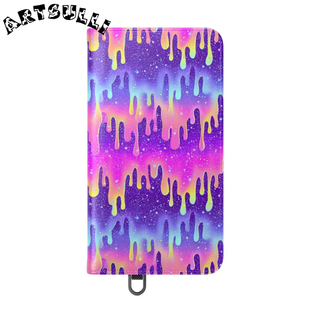 Vibrant Dripping Galaxy Flip Cases, Artsulli - Art is Long, Life is Short, Phone Case, , , , , , ,