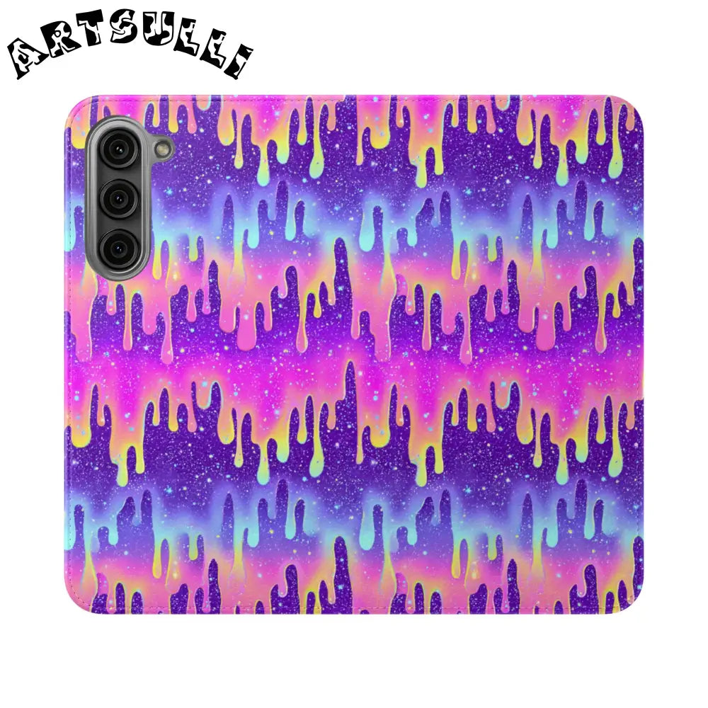 Vibrant Dripping Galaxy Flip Cases, Artsulli - Art is Long, Life is Short, Phone Case, Size, Samsung Galaxy S23 Plus, , , , , 29180403215422866797