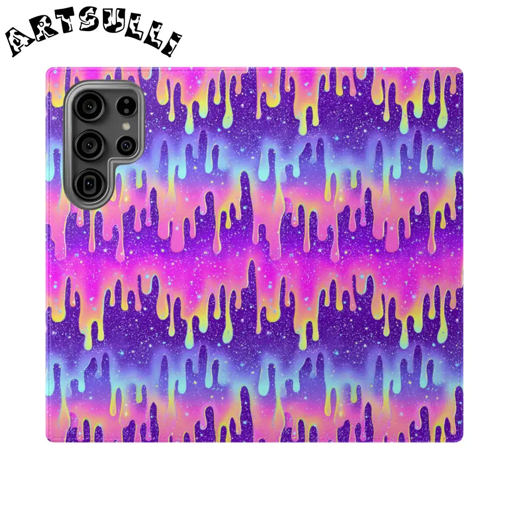 Vibrant Dripping Galaxy Flip Cases, Artsulli - Art is Long, Life is Short, Phone Case, Size, Samsung Galaxy S23 Ultra, , , , , 21127441325983793109