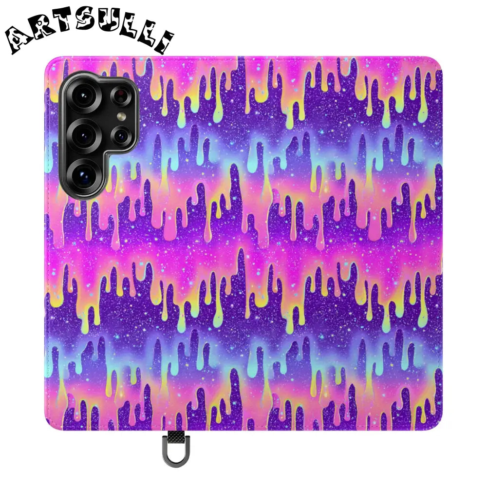 Vibrant Dripping Galaxy Flip Cases, Artsulli - Art is Long, Life is Short, Phone Case, Size, Samsung Galaxy S25 Ultra, , , , , 22502742670069552514