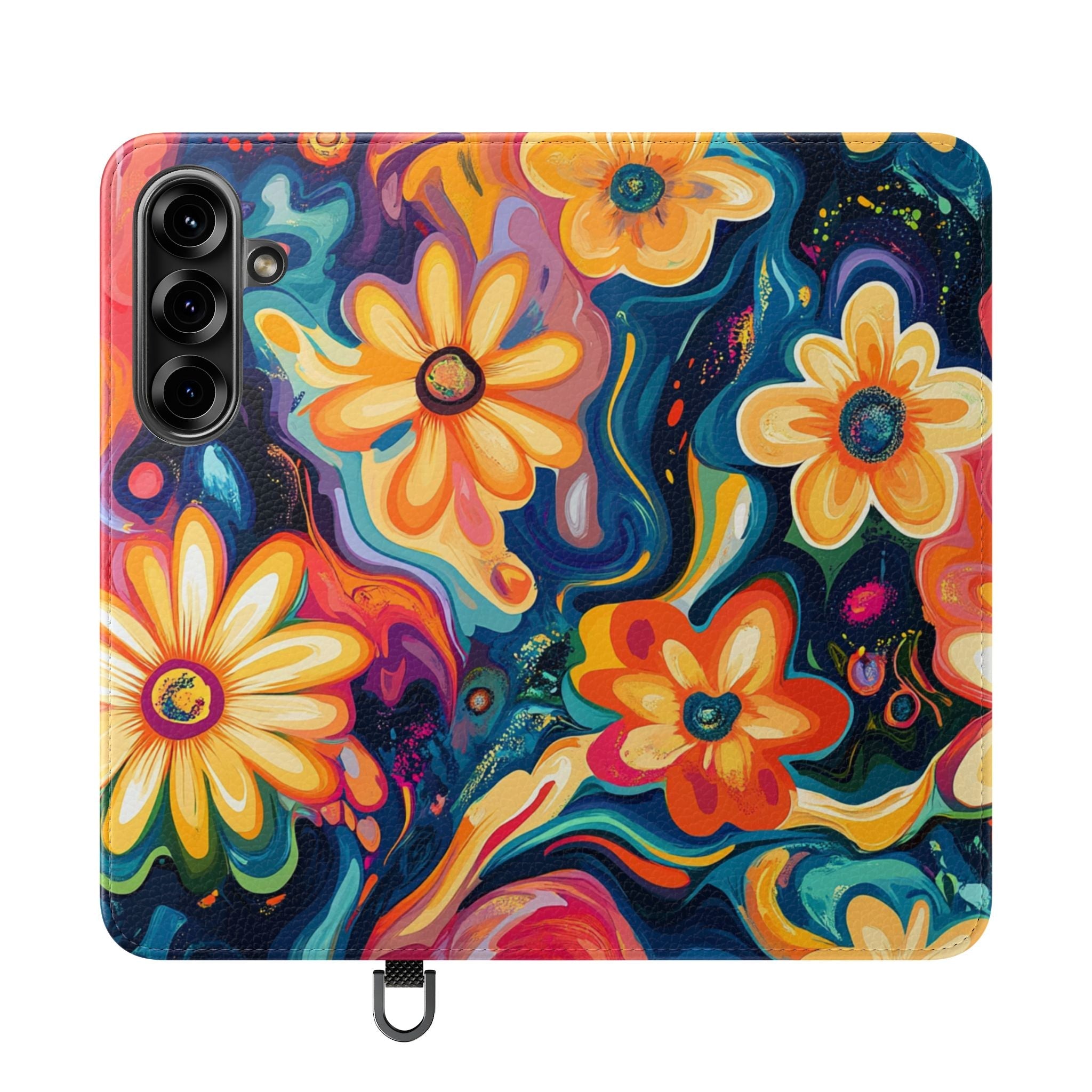 Vibrant Floral Abstract Flip Cases, Artsulli - Art is Long, Life is Short, Phone Case, Size, Samsung Galaxy S25, , , , , 12211112330788700346