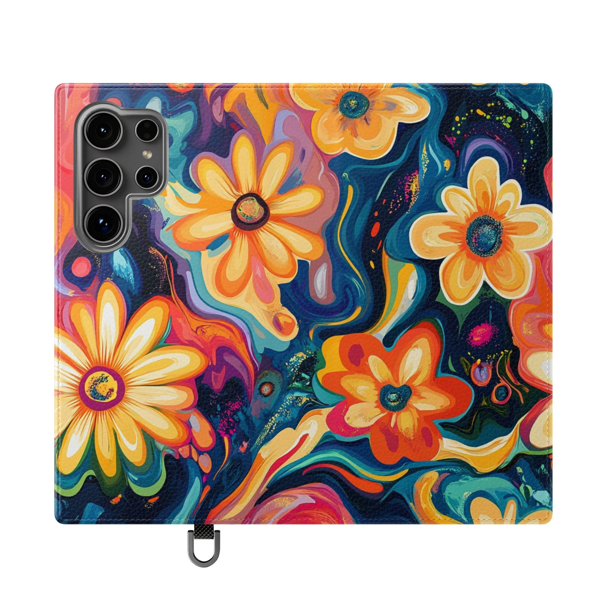 Vibrant Floral Abstract Flip Cases, Artsulli - Art is Long, Life is Short, Phone Case, Size, Samsung Galaxy S24 Ultra, , , , , 12017483472301241263