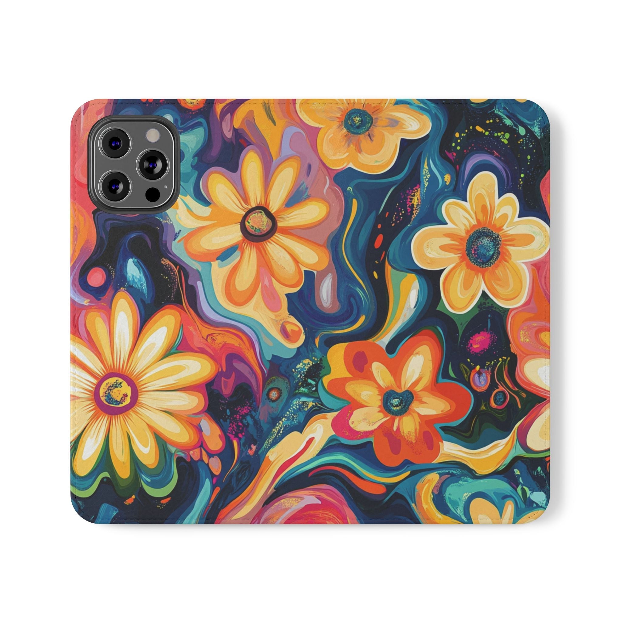 Vibrant Floral Abstract Flip Cases, Artsulli - Art is Long, Life is Short, Phone Case, Size, iPhone 12 Pro Max, , , , , 20338000719197405074