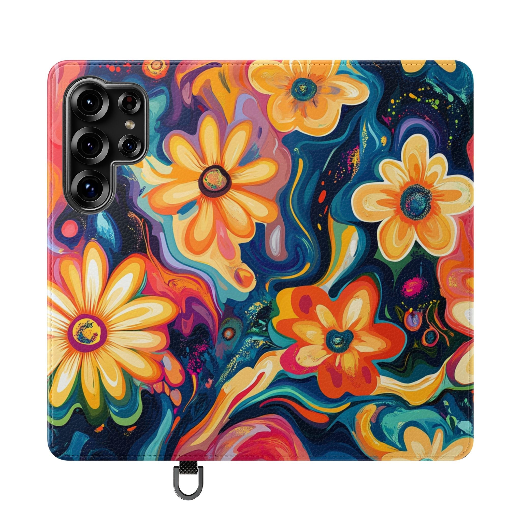 Vibrant Floral Abstract Flip Cases, Artsulli - Art is Long, Life is Short, Phone Case, Size, Samsung Galaxy S25 Ultra, , , , , 12879966890503289002