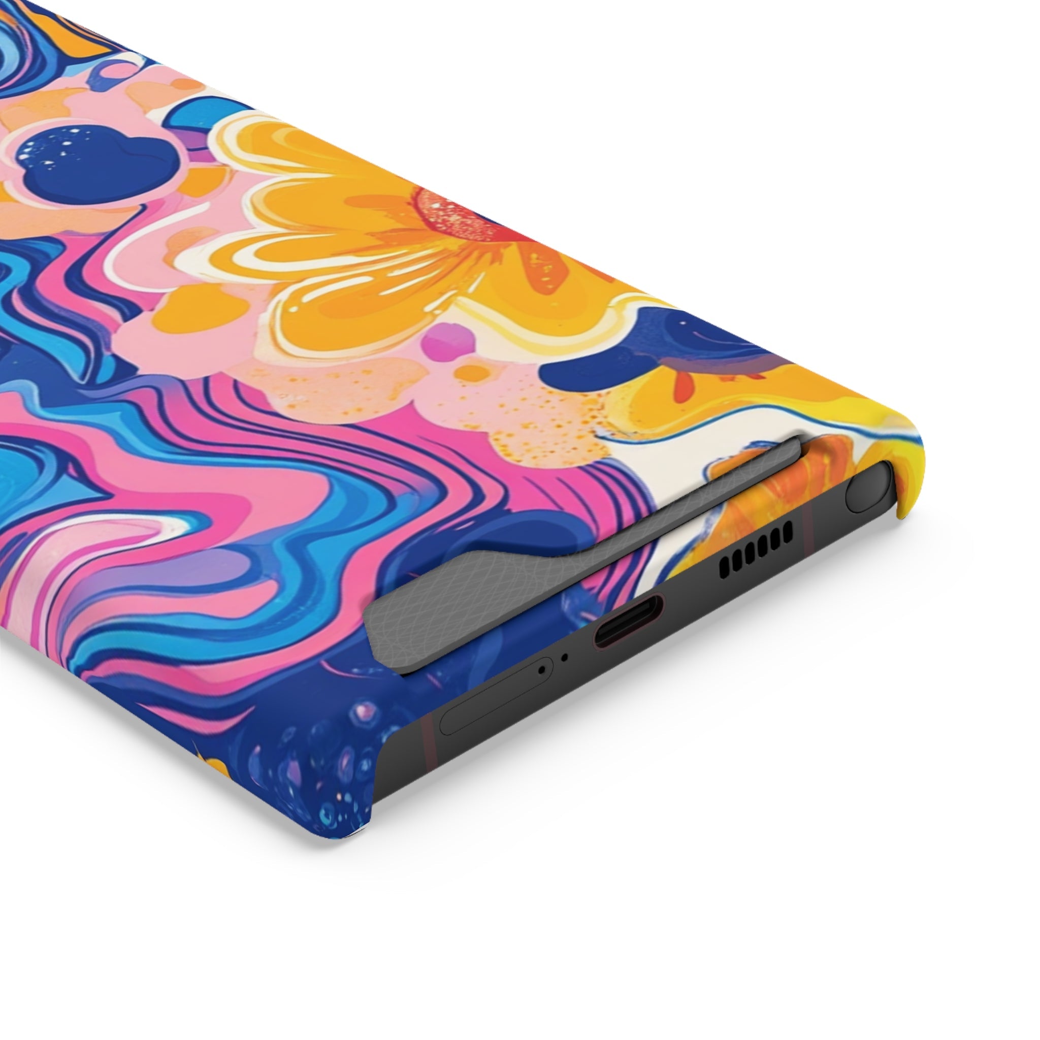 Vibrant Floral Cardholder Case, Artsulli - Art is Long, Life is Short, Phone Case, , , , , , ,