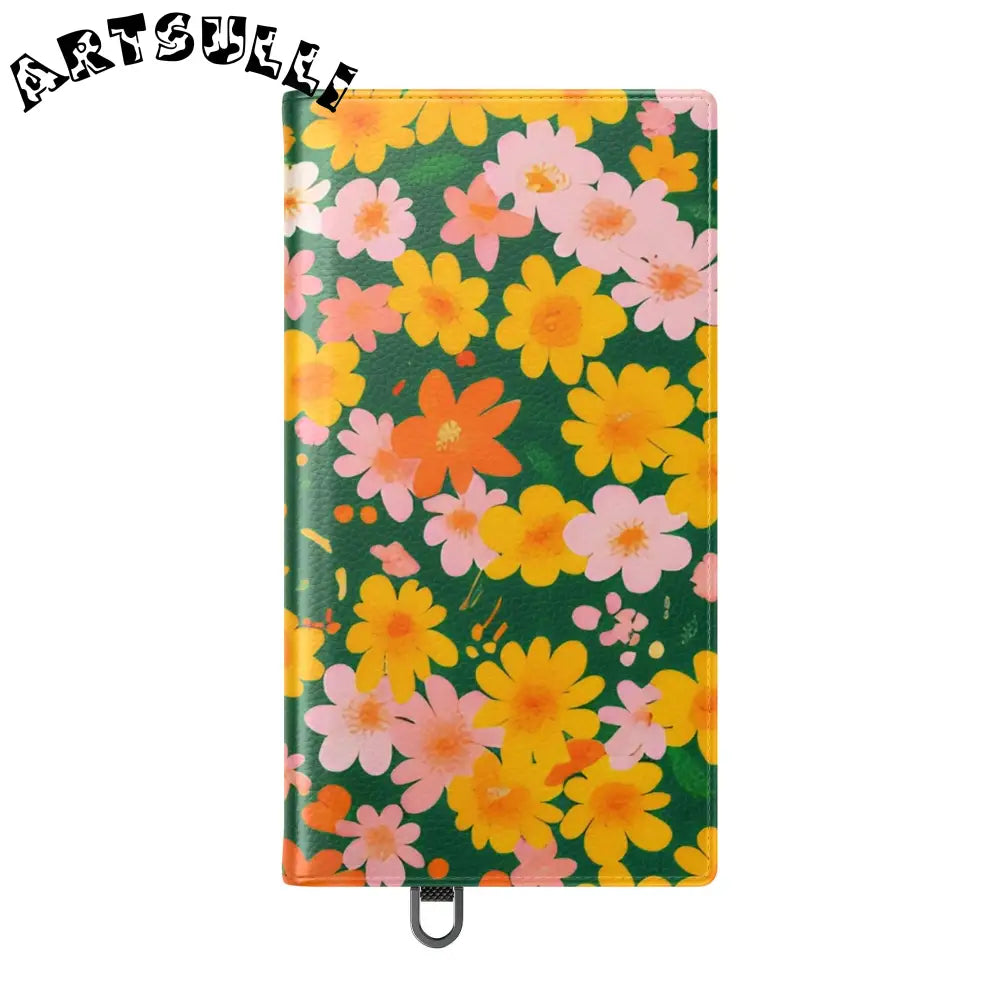 Vibrant Floral Dark Green Flip Cases, Artsulli - Art is Long, Life is Short, Phone Case, , , , , , ,