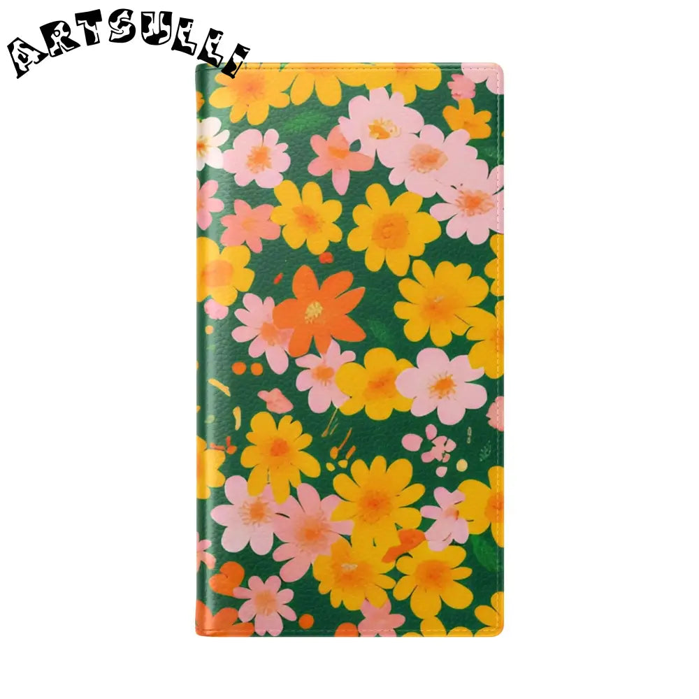 Vibrant Floral Dark Green Flip Cases, Artsulli - Art is Long, Life is Short, Phone Case, , , , , , ,