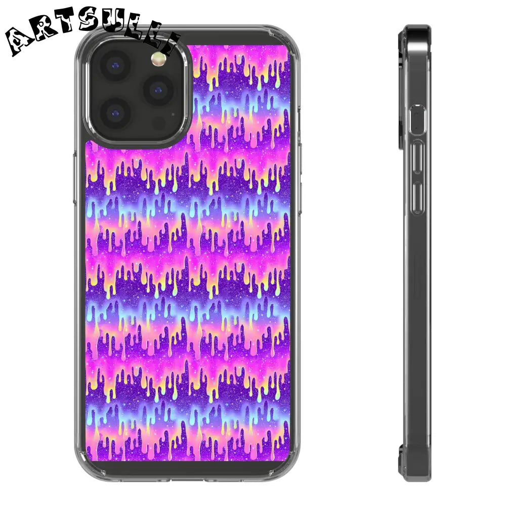 Vibrant Paint Drip Clear Case, Artsulli - Art is Long, Life is Short, Phone Case, Size, iPhone 12 Pro Max, Surface, With gift packaging, , , 19992354628324147219