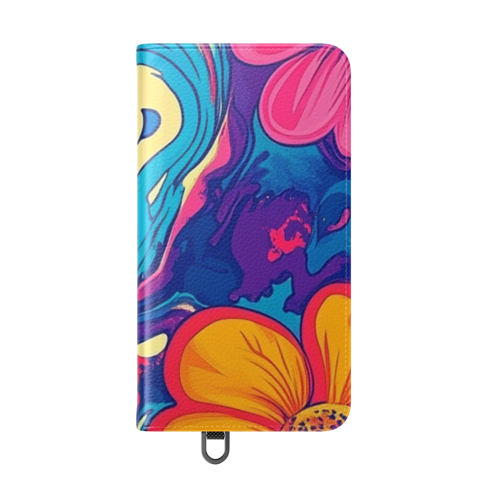 Vibrant Psychedelic Floral Flip Cases, Artsulli - Art is Long, Life is Short, Phone Case, , , , , , ,