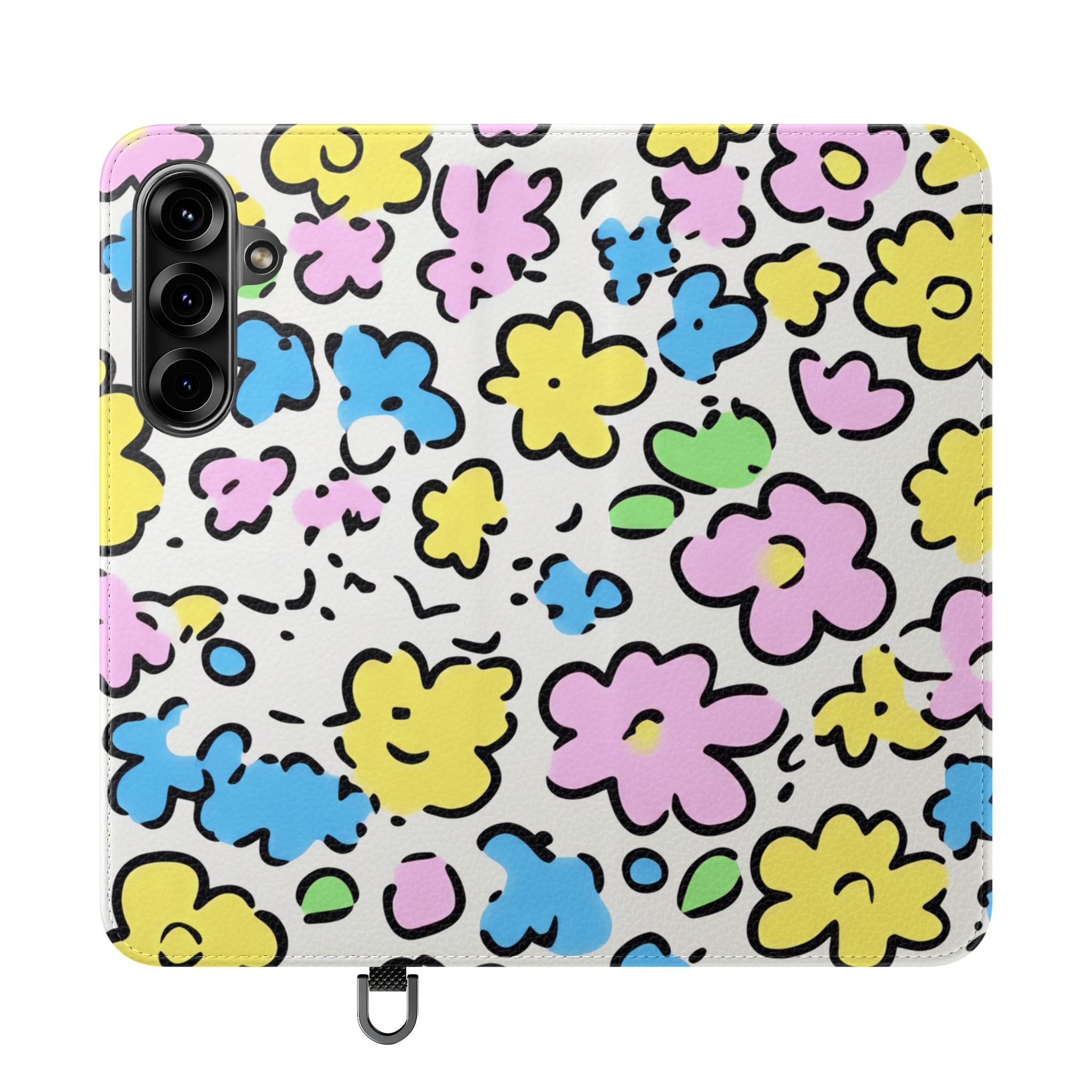 White Colorful Floral Flip Cases, Artsulli - Art is Long, Life is Short, Phone Case, Size, Samsung Galaxy S25 Plus, , , , , 20173805371419360612
